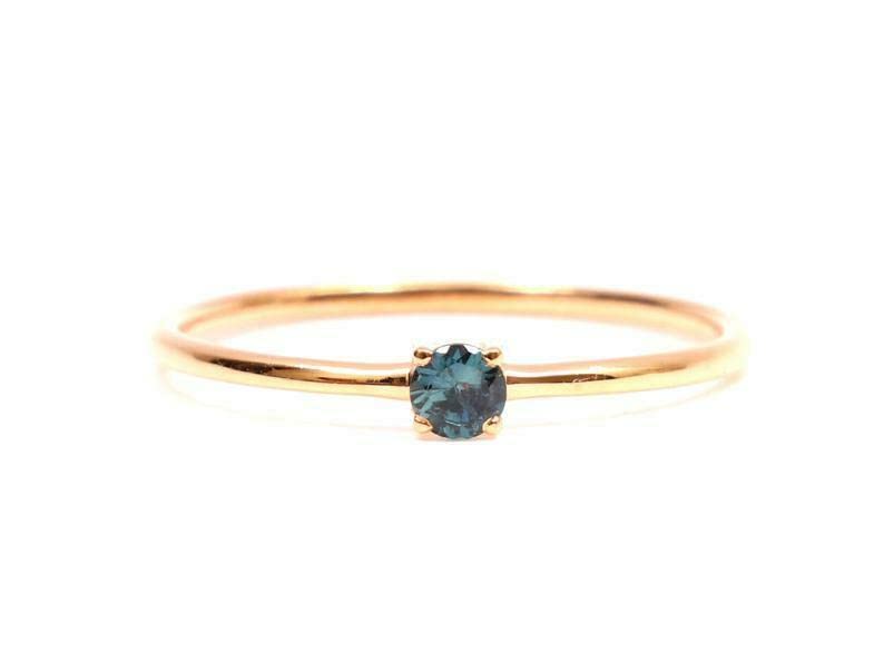 0.5ct London Blue Topaz Engagement Ring for Women - Round Cut Solitaire Rose Gold Plated Wedding Band, Perfect for Proposals, Anniversaries & Special Occasions
