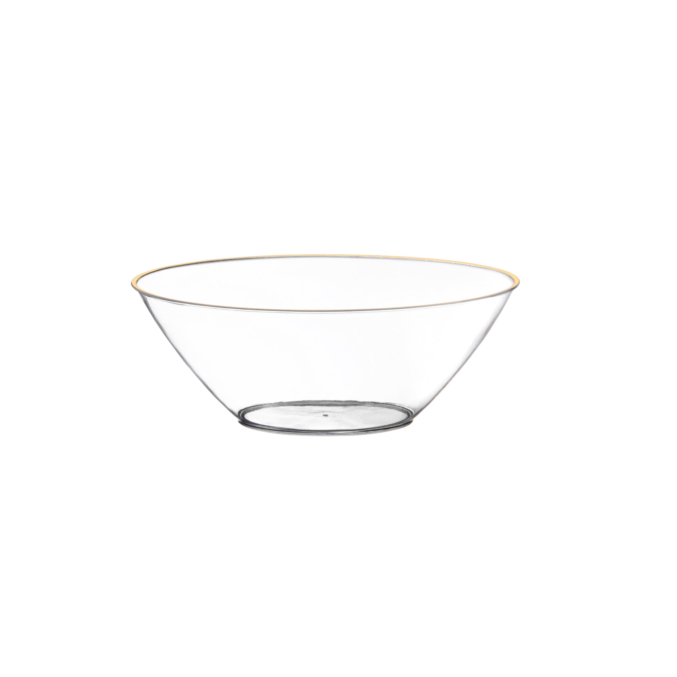 5 Inch Round Plastic Dessert Bowls (6 Ounce) 20 Pack - BPA Free, Eco-Friendly & Reusable - Perfect for Ice Cream, Pudding, Fruit Salad & Party Serving - Dishwasher Safe & Stackable Storage