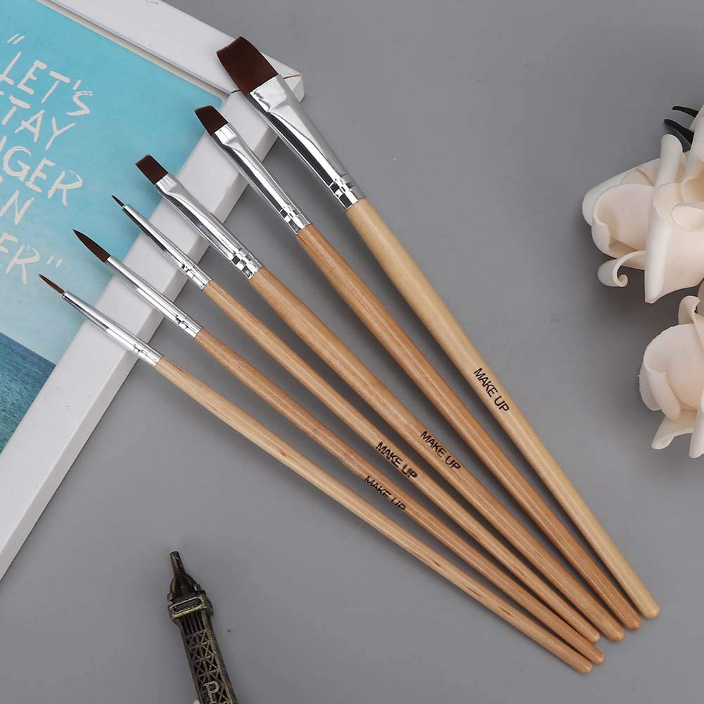 Professional 6pcs Face Paint Brush Set for Halloween & Body Art - Adults & Beginners