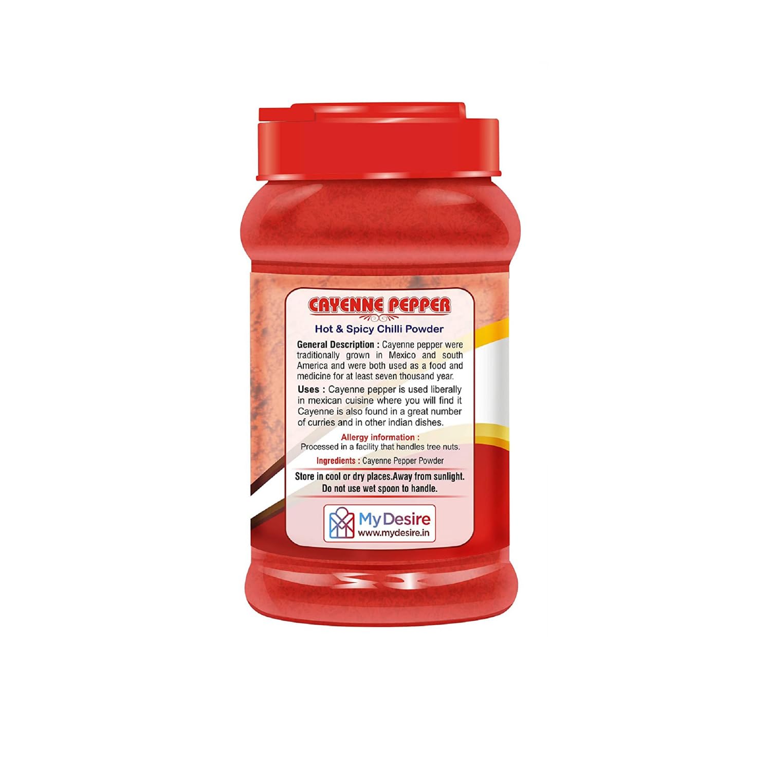Desire Cayenne Pepper Powder 400g - Hot & Spicy Chili Powder for Cooking, Seasoning & Grilling | Perfect for BBQ, Mexican Dishes & Homemade Hot Sauce