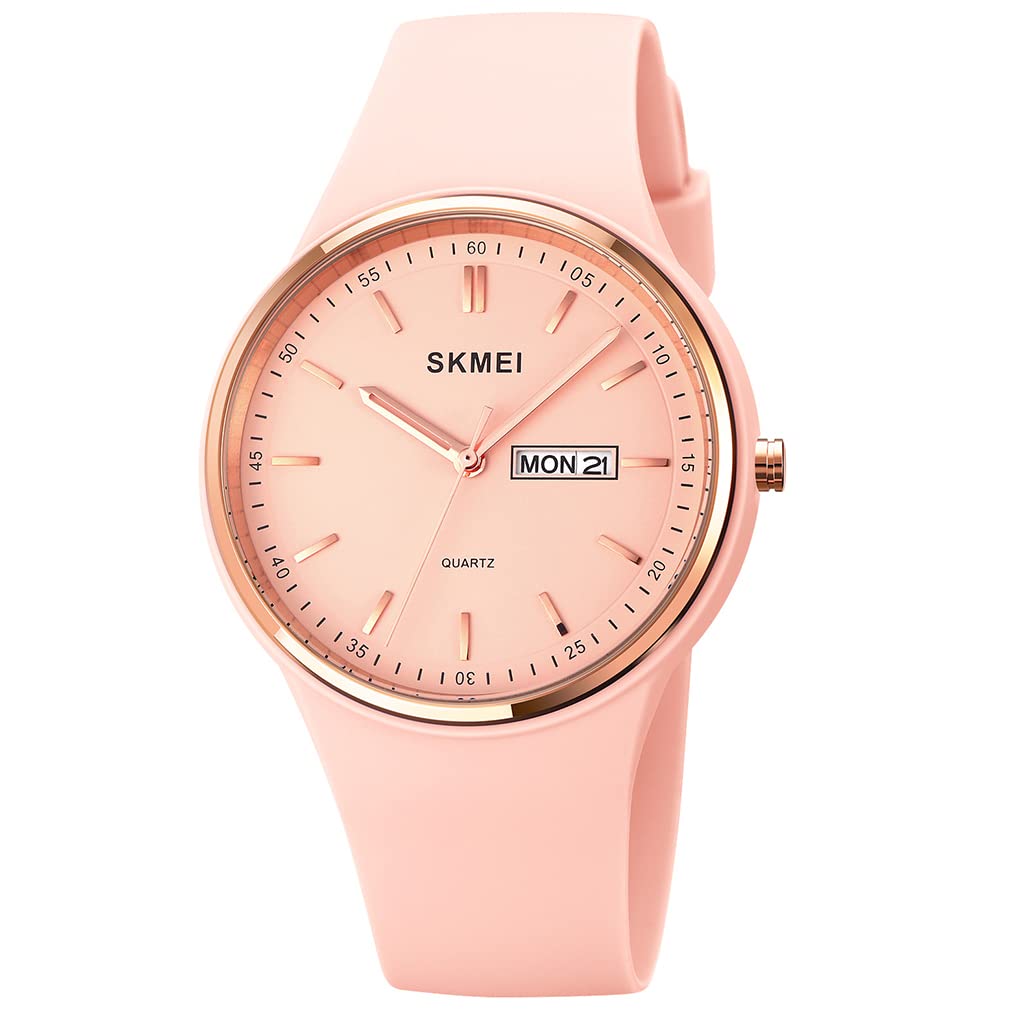 SKMEI Women's Sports Watch - Waterproof Big Face Analog Quartz for Casual & Active Wear