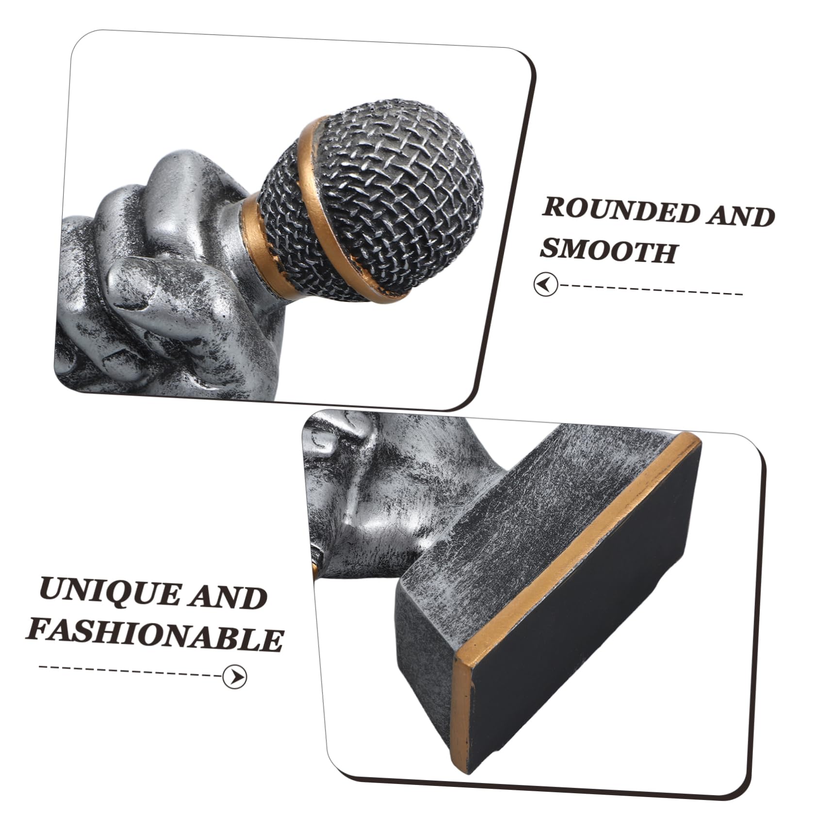WESIEVYA 2-Pack Silver Resin Music & Athletic Trophies - Participation & Winner Awards for Competitions, School Events & Sports Ceremonies