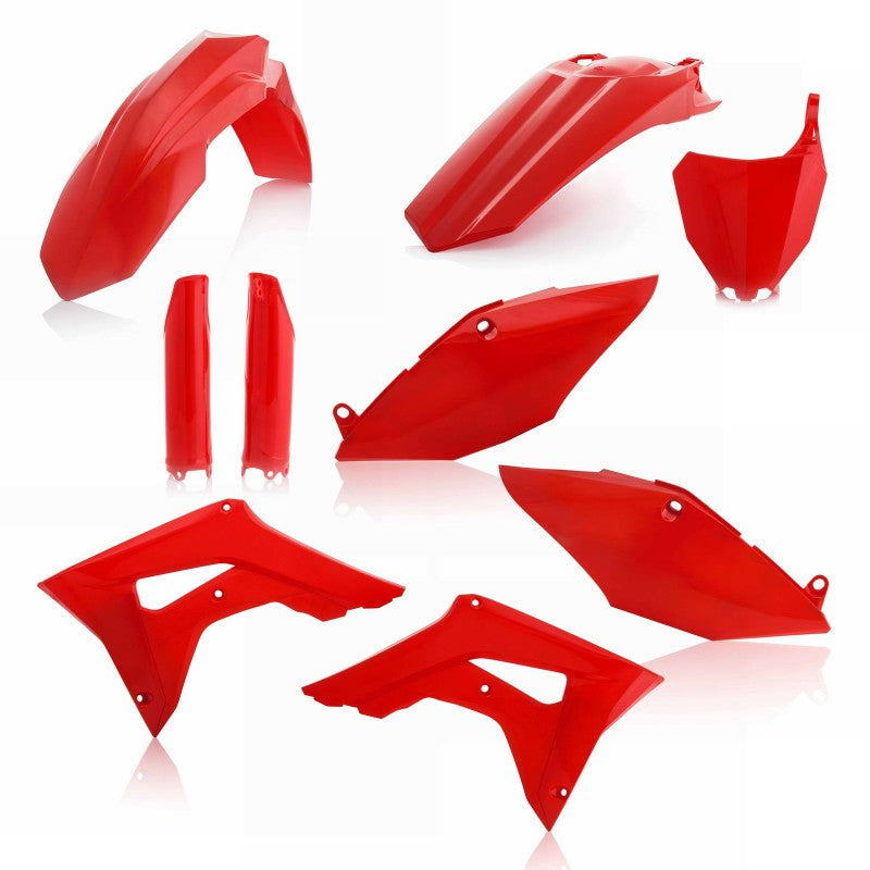 Acerbis Full Plastic Kit for 2018 Honda CRF250R & 2017-2018 CRF450R - 00 CR Red | Durable Replacement Body Panels for Off-Road Motorcycle Racing & Trail Riding