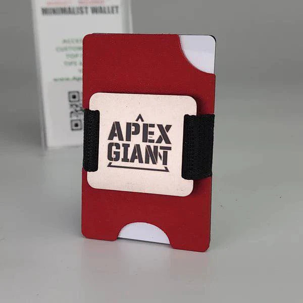 Premium EMT Red APEX GIANT Wallet - Slim RFID Blocking Bifold Wallet for Men - Perfect for Everyday Carry, Travel & Outdoor Adventures