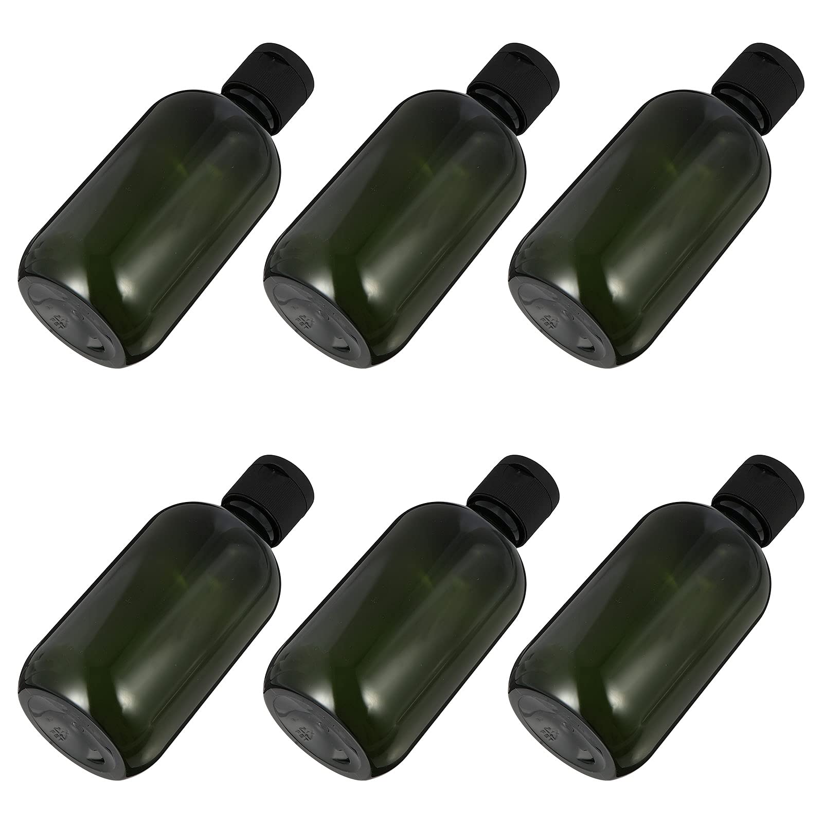 6-Pack 300ml Refillable Cosmetic Bottles - Leakproof Travel Makeup Containers for Lotion, Shampoo & Skincare Products (Ideal for Home, Gym & Travel)