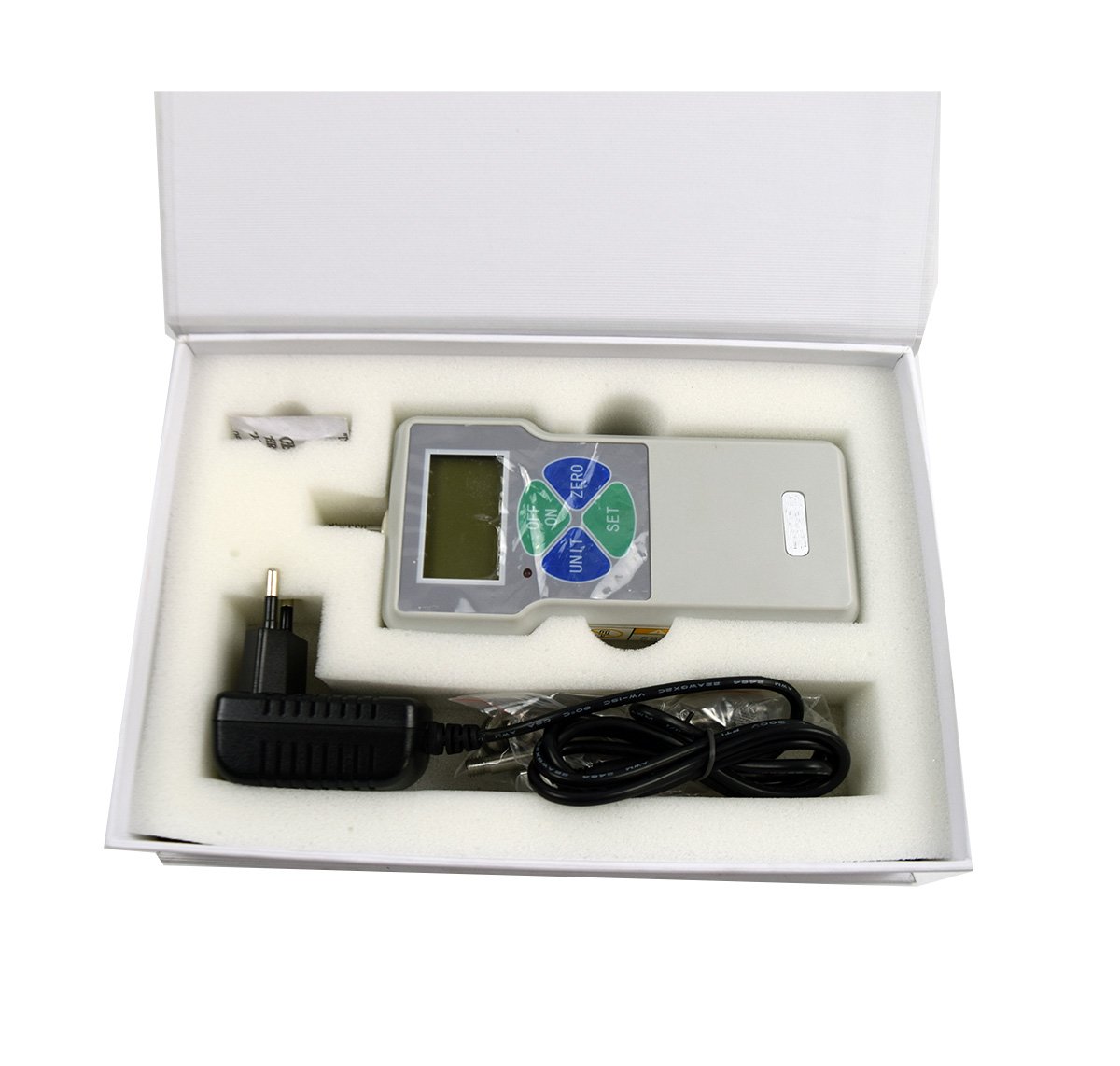 Digital Force Gauge Tester - Handheld Push Pull Meter with Built-in Sensor (Max 100N/10kg/22Lbs) - 3-Unit Display (N, kg, Lbs) - Perfect for Material Testing, Quality Control & Industrial Applications
