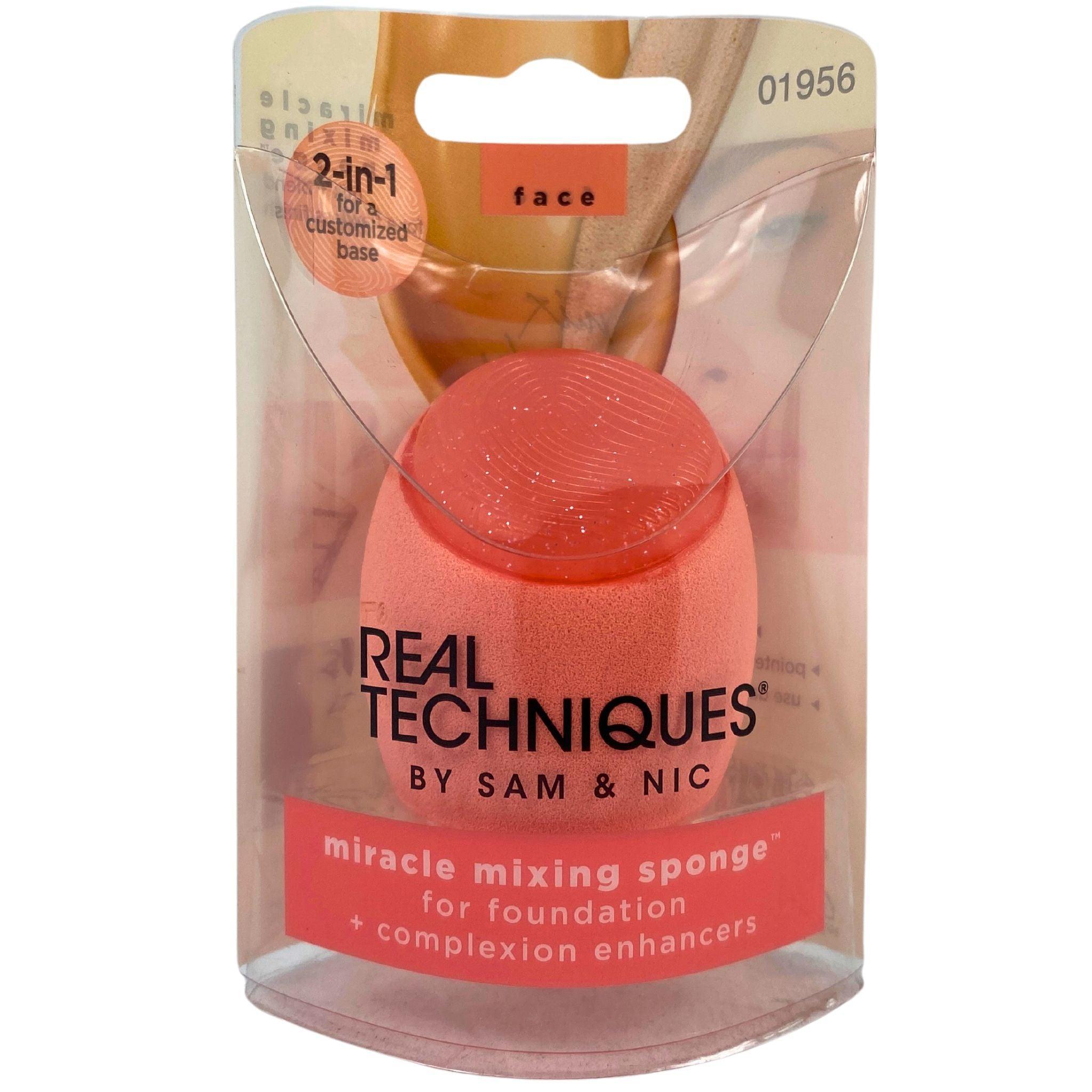 Real Techniques Miracle Mixing Sponge 60-Pack - Professional Foundation & Makeup Blender Sponges for Flawless Complexion | Perfect for Daily Makeup, Beauty Salon & Travel
