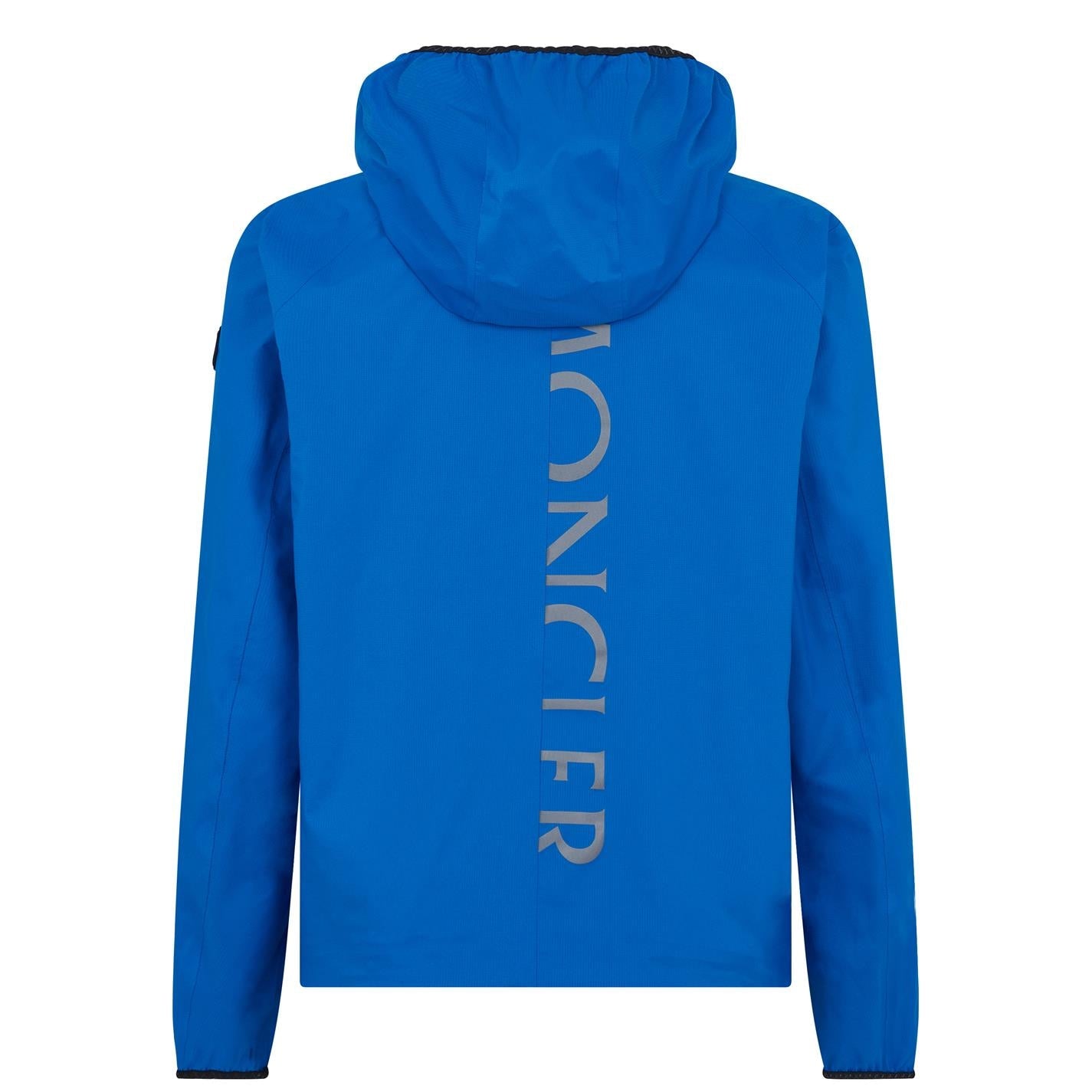 Moncler Blue Sattouf Waterproof Rain Jacket for Men - Lightweight Windbreaker with Hood for Outdoor Hiking & Travel