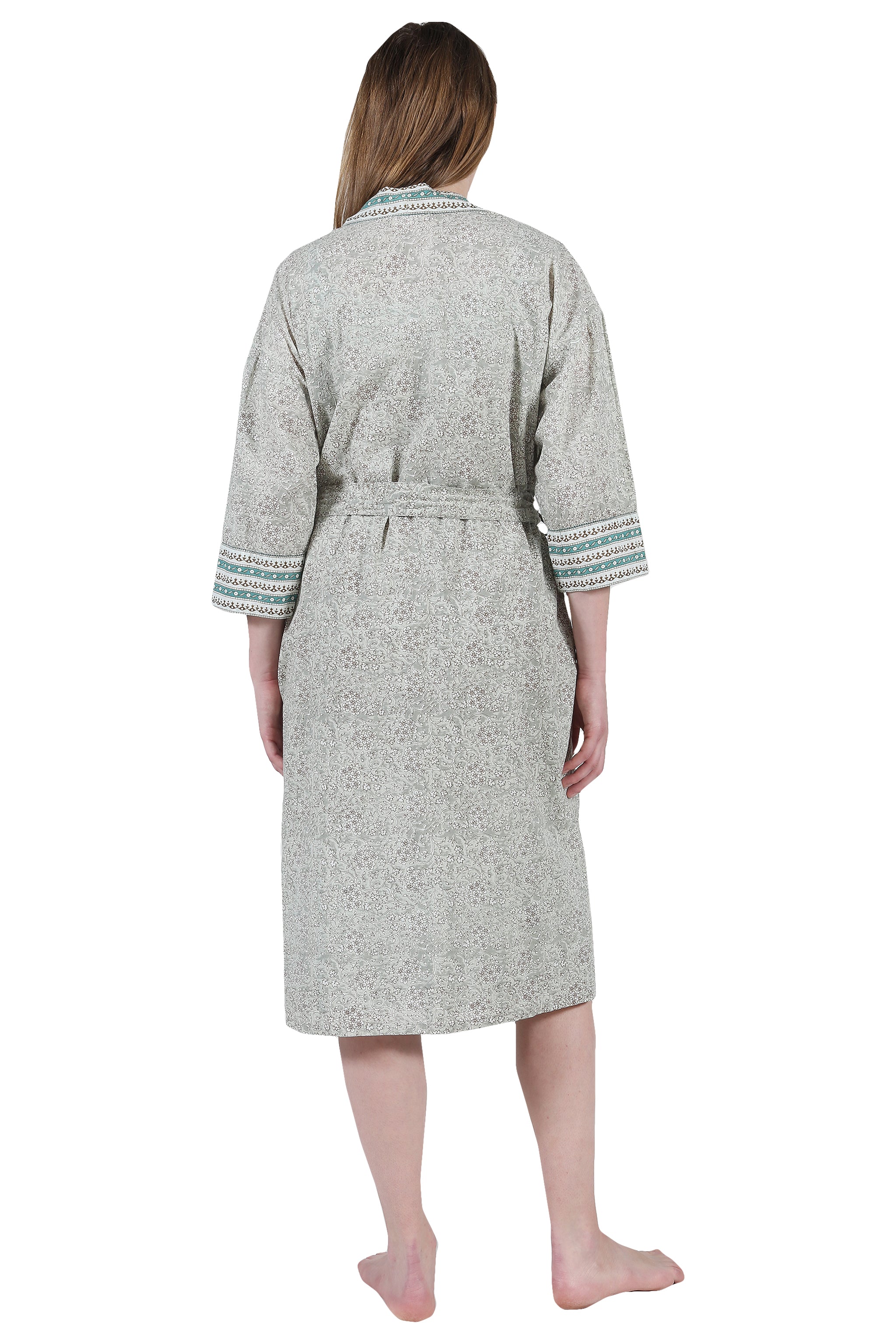 Premium Cotton Wrap Robe for Women - Soft & Breathable Bathrobe with Belt - Perfect for Spa, Lounge & After Shower - La Cera Cozy Homewear