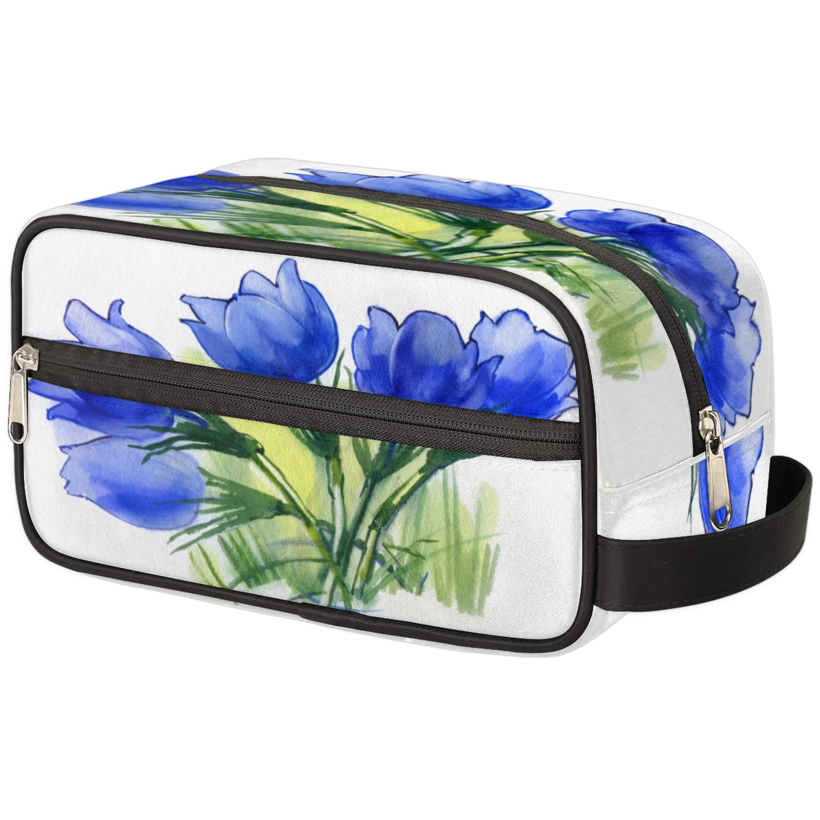Waterproof Travel Toiletry Bag for Women & Men - Large Capacity Cosmetic Organizer with Floral Design | Perfect for Makeup, Shaving Essentials & Toiletries | Ideal for Vacation, Gym & Business Trips