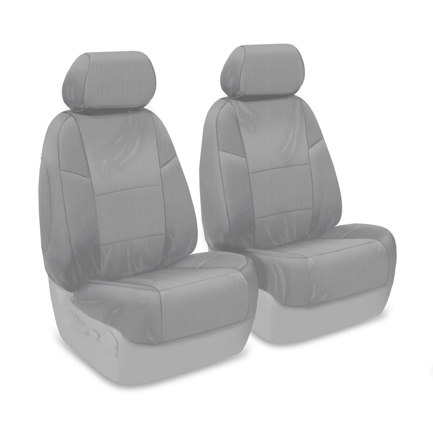 Coverking Custom Fit 50/50 Bucket Seat Cover for Chrysler Aspen - Ballistic Fabric (Light Gray) | Durable Protection for Front Seats | Perfect for Road Trips, Pets & Everyday Use