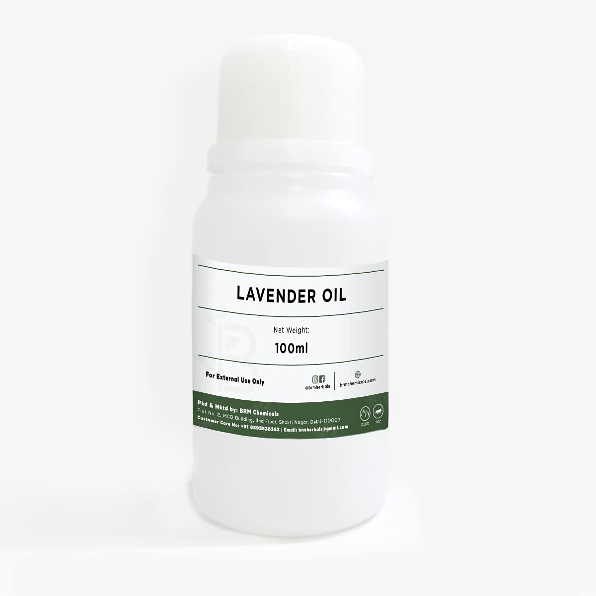 BRM Herbals Lavender Essential Oil - 100% Pure Therapeutic Grade - 100ml for Aromatherapy, Diffusers, Skincare, Hair Care, Massage & Relaxation - Perfect for DIY Soap Making, Lotions, Creams & Personal Care Products for Face, Body & Home Spa