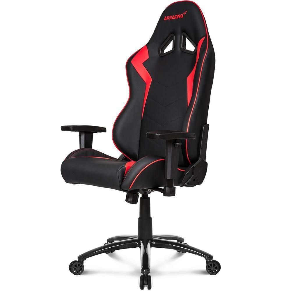 AKRACING Octane Gaming Chair - Ergonomic Racing Style Computer Chair with Adjustable Height, Lumbar Support & Headrest - Perfect for PC Gaming, Office Work & Home Use (Red)