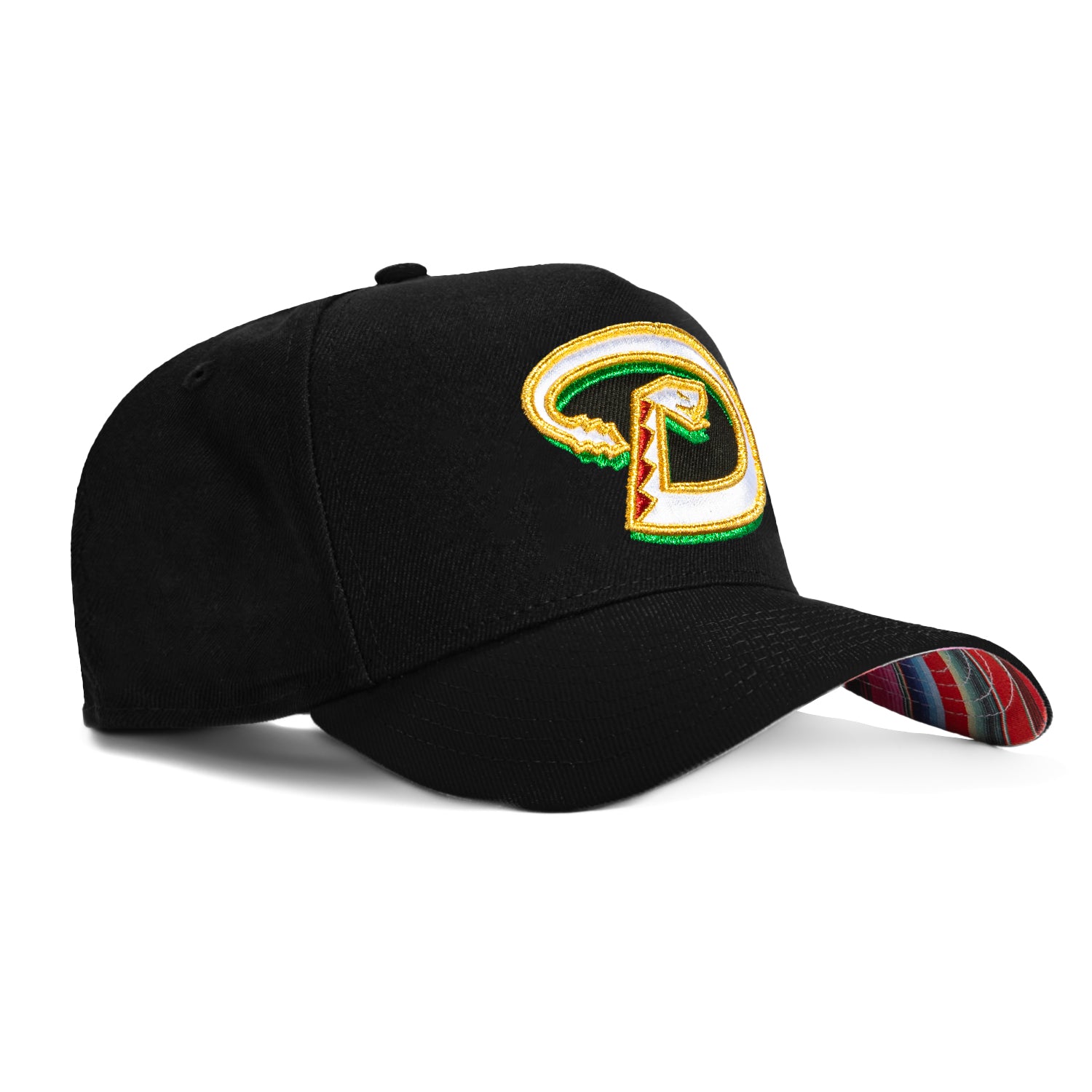 New Era 9Forty A-Frame Arizona Diamondbacks Snapback Serape UV Protection Hat - Black, Green, Red - Perfect for Baseball Games, Outdoor Activities & Sun Protection