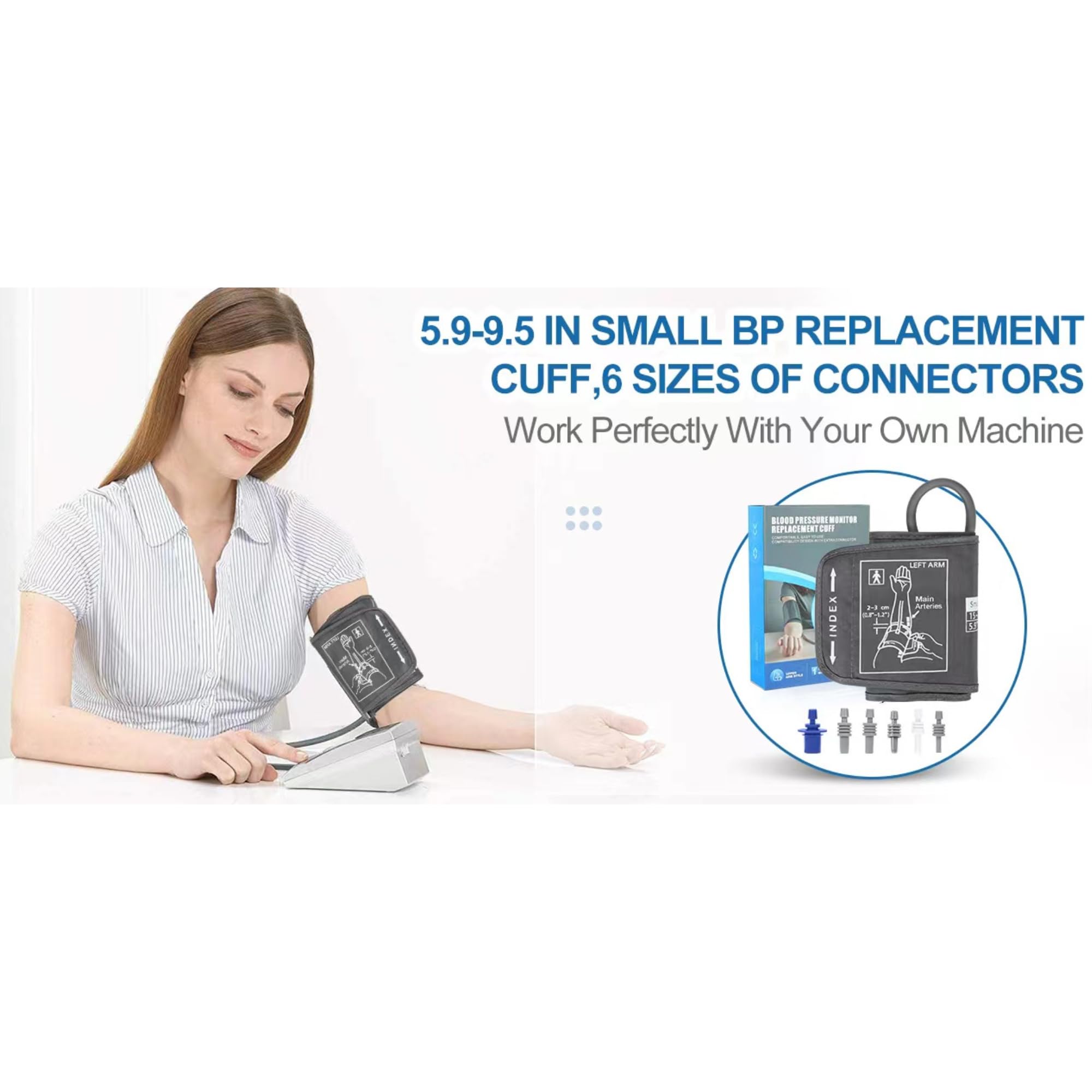 Small Blood Pressure Cuff Replacement for Thin Arms 5.9