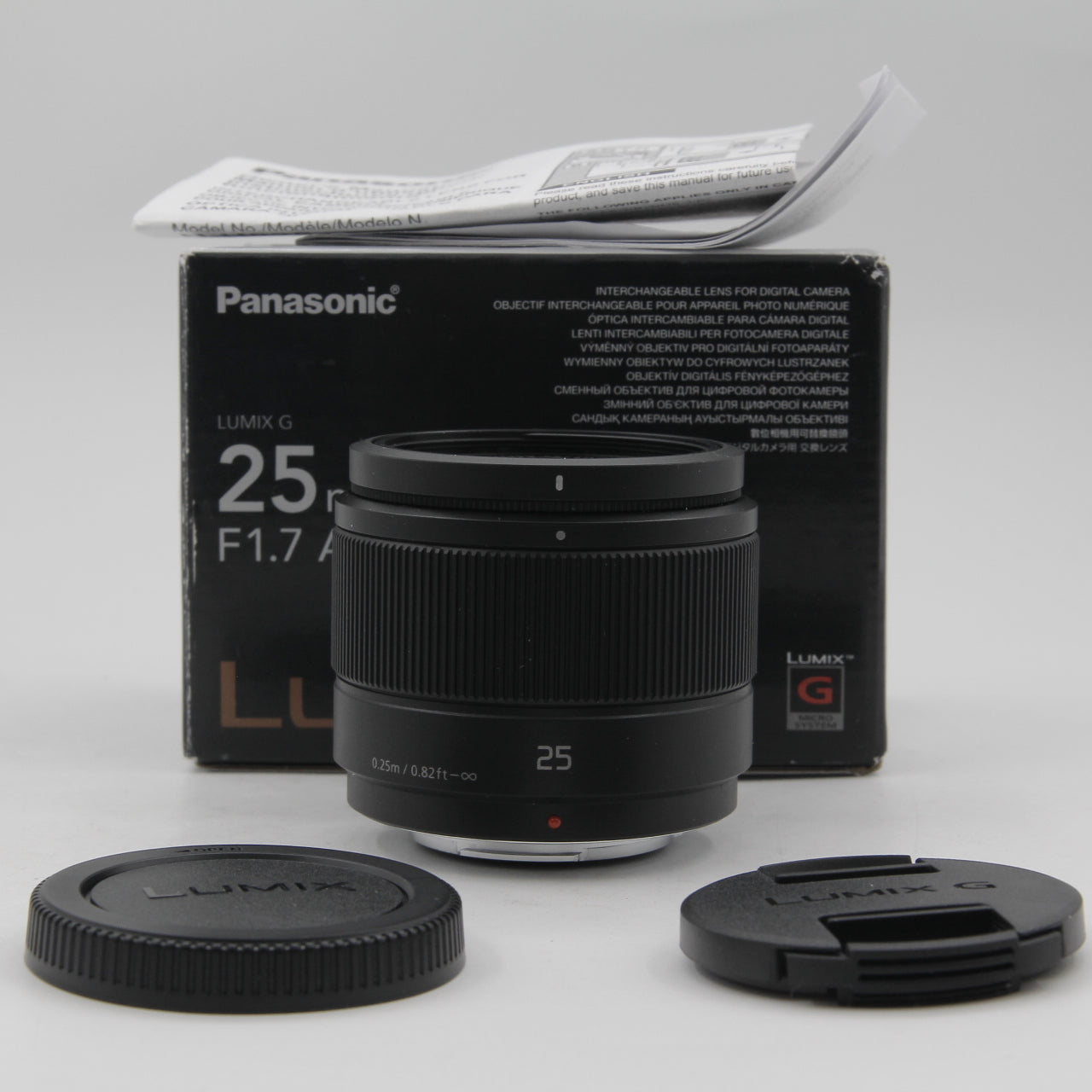 Open Box Fair - Panasonic Lumix G 25mm f/1.7 ASPH Lens for Micro Four Thirds | Fast f/1.7 Aperture for Low Light Photography & Portraits | Perfect for Travel, Street & Everyday Shooting