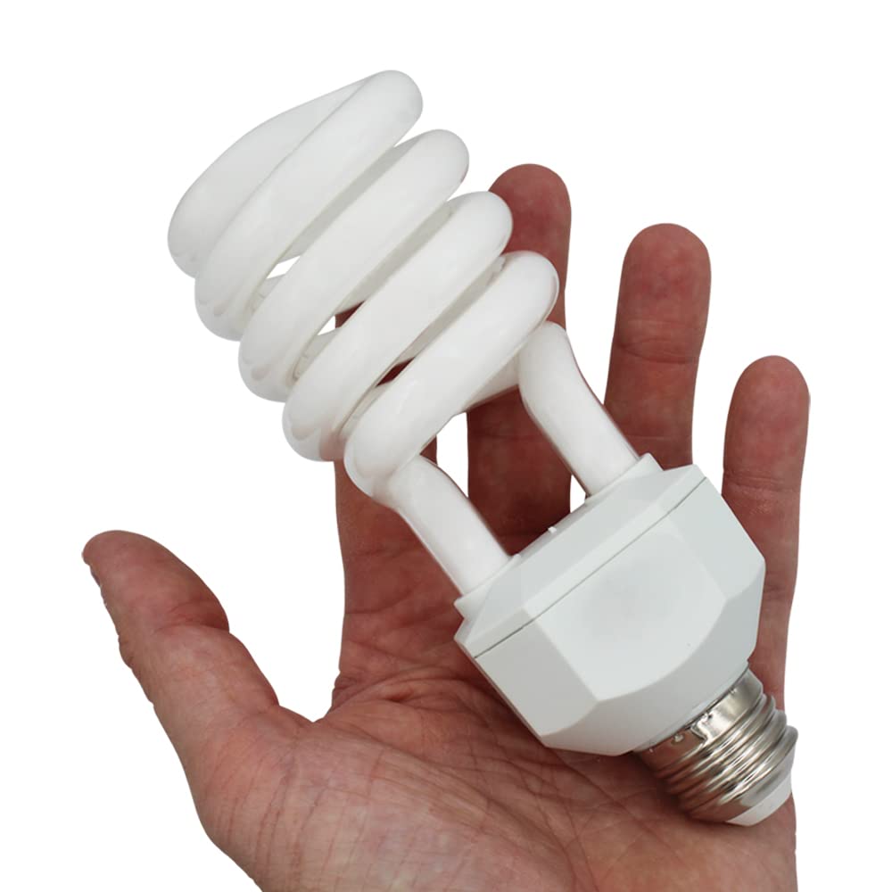 Lumenivo UVB Reptile Light 23W 10.0 Desert Terrarium Bulb for Bearded Dragons, Dwarf Monitors, Veiled Chameleons - High Output UVB Light Bulb Simulates Natural Sunlight for Calcium Absorption - 120V - 2 Pack - Perfect for Desert Reptile Habitats and Basking Areas