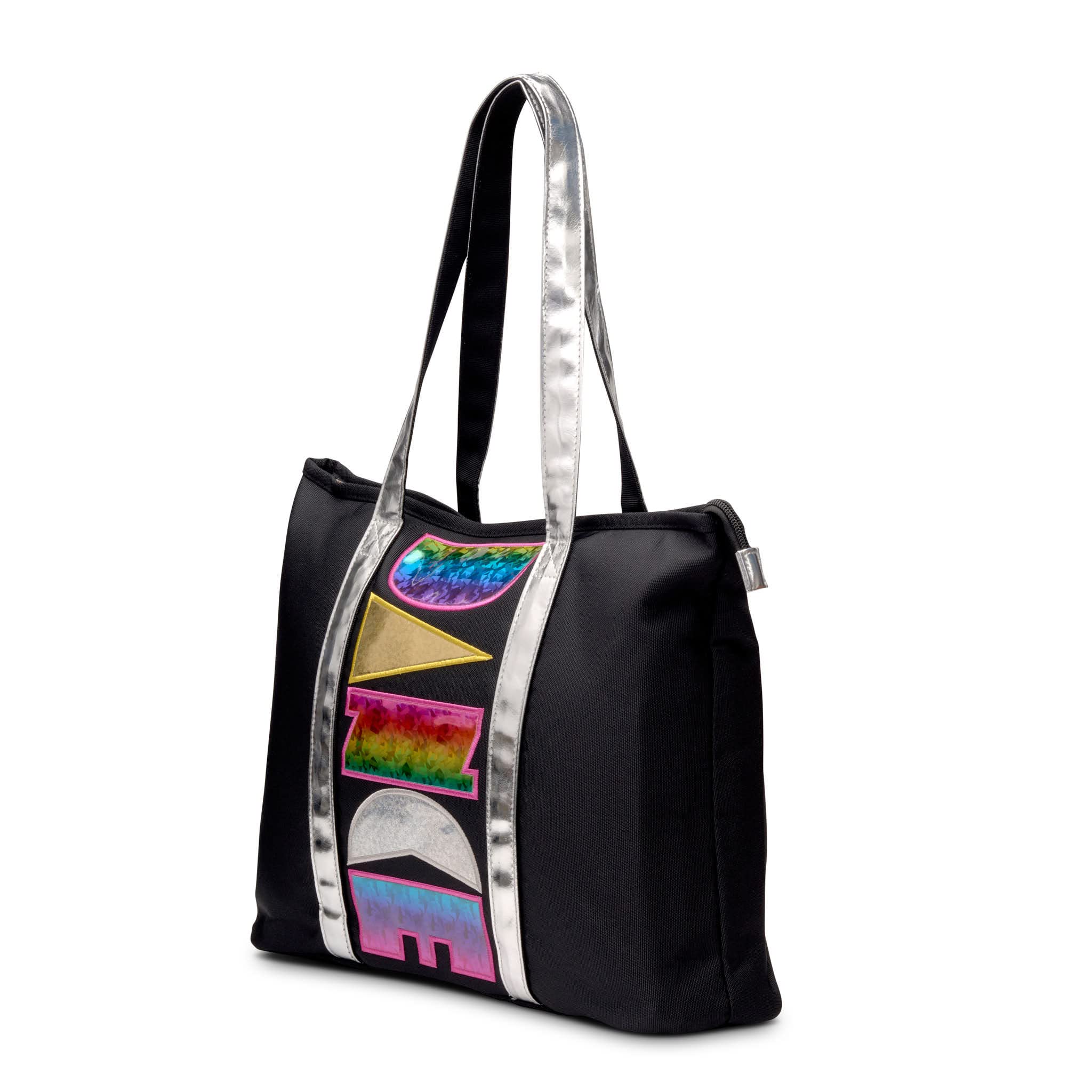 Rainbow Shimmer Tote Bag for Dance - Waterproof & Lightweight Carryall with Adjustable Strap - Perfect for Dance Classes, Gym, Beach & Everyday Use