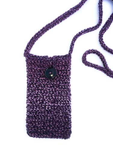 Minimalist Crossbody Phone Purse for Women - Small Gradient Purple Cell Phone Holder Bag - Perfect for Travel, Shopping & Everyday Use