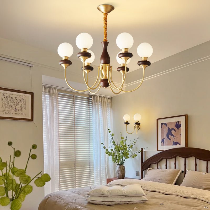 Bellagio Arc Chandelier - Modern Crystal Ceiling Light Fixture for Dining Room, Living Room & Bedroom | Elegant Lighting for Home Decor & Interior Design