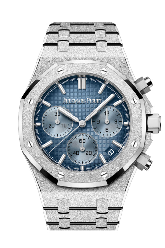 Audemars Piguet Royal Oak 41mm Men's Watch - Smoked Blue Dial, White Gold Case & Bracelet Ref.26240BC.GG.1324BC.02 | Luxury Swiss Automatic Watch for Business & Formal Occasions