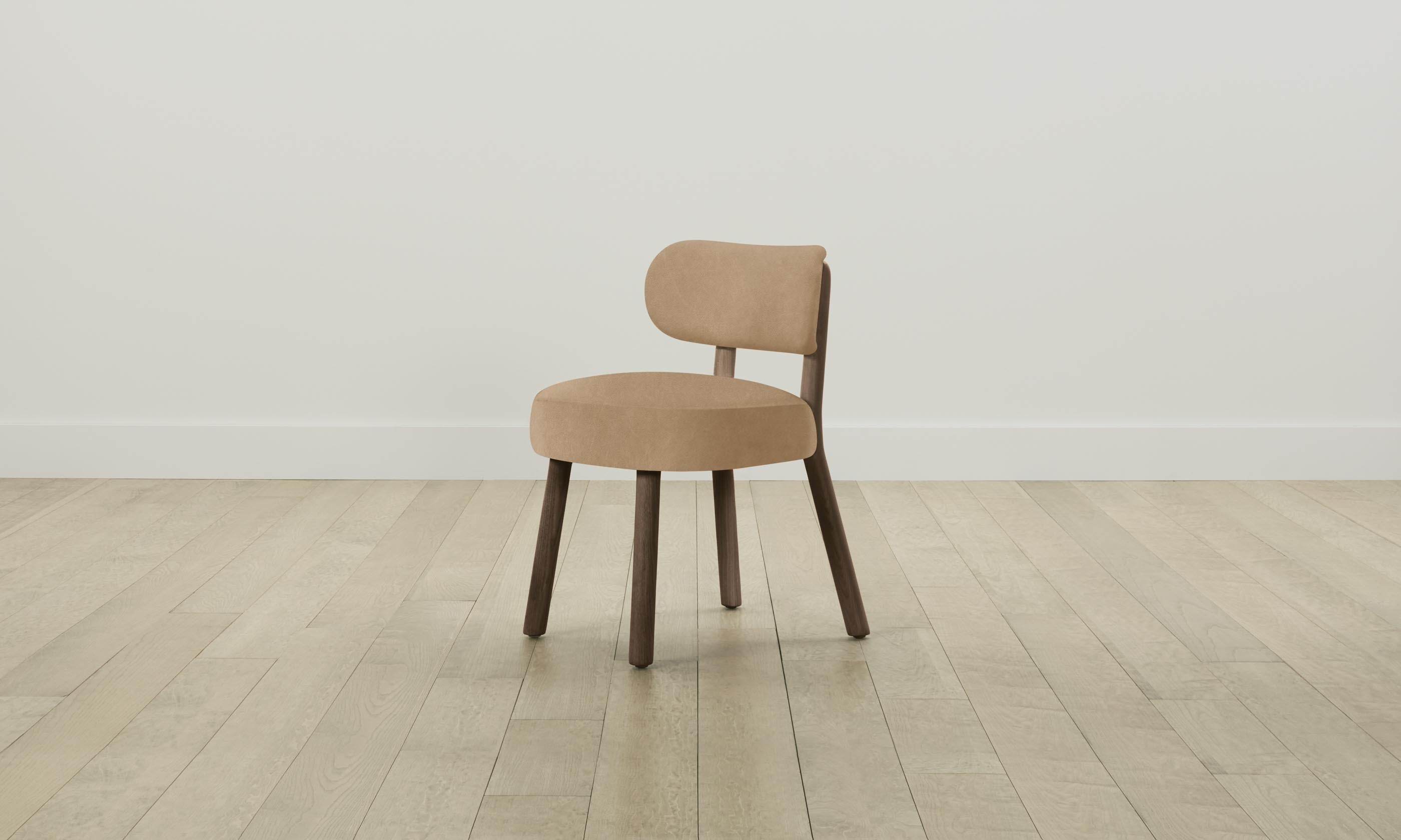 The Jane Dining Chair - Premium Tuscan Leather in Camel Color - Perfect for Modern Dining Rooms & Kitchen Tables