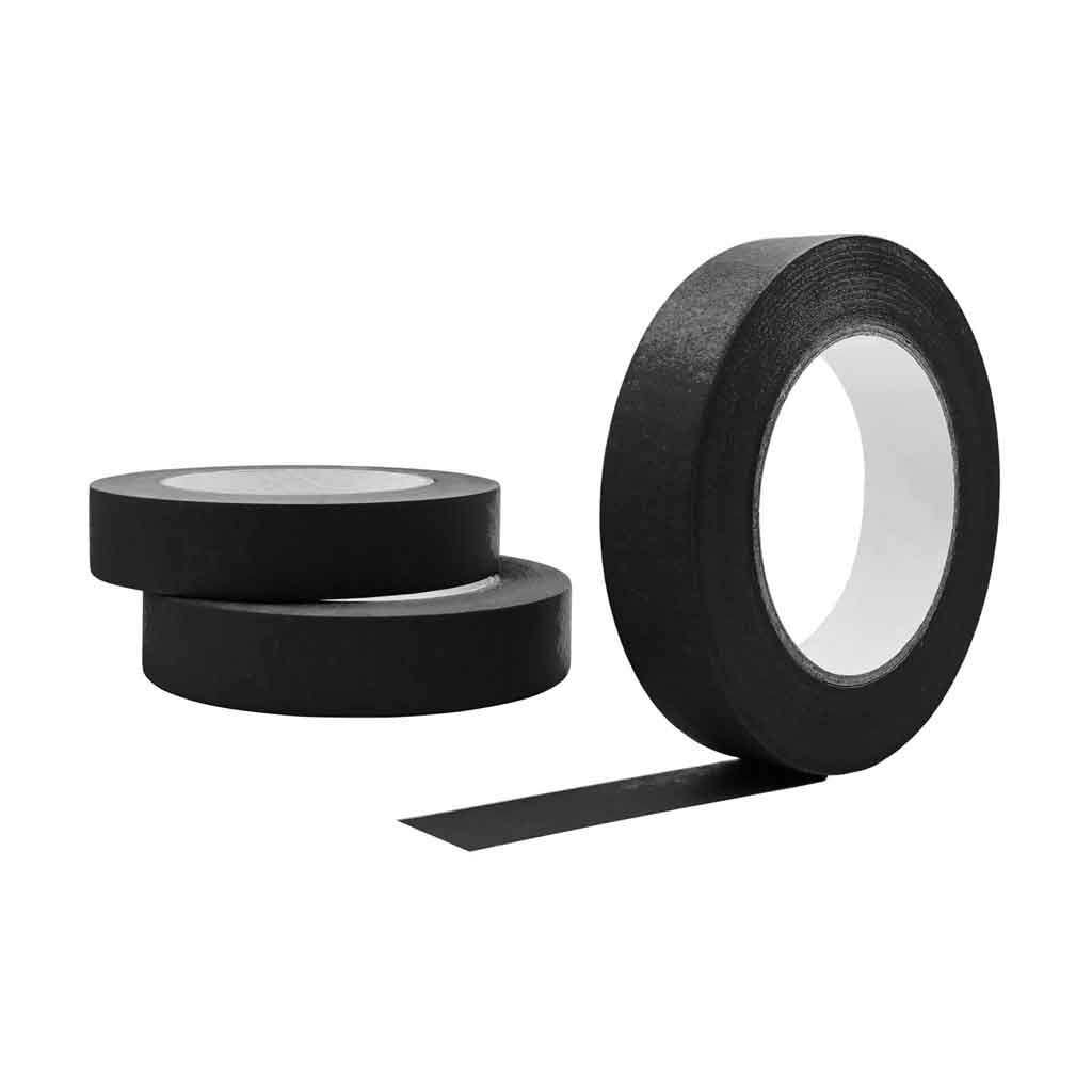 1 Inch x 55 Yards Black Masking Tape - High-Adhesion Painters Tape for Walls, Wood, Glass | DIY Projects, Home Repairs & Crafting