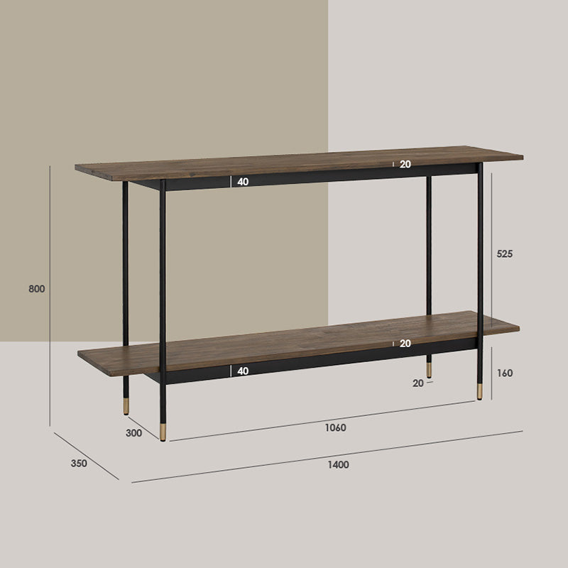 **Hamilton Solid Acacia Wood Console Table 140cm - Toffee Finish, Entryway & Hallway Decor, Farmhouse Style Living Room Furniture**