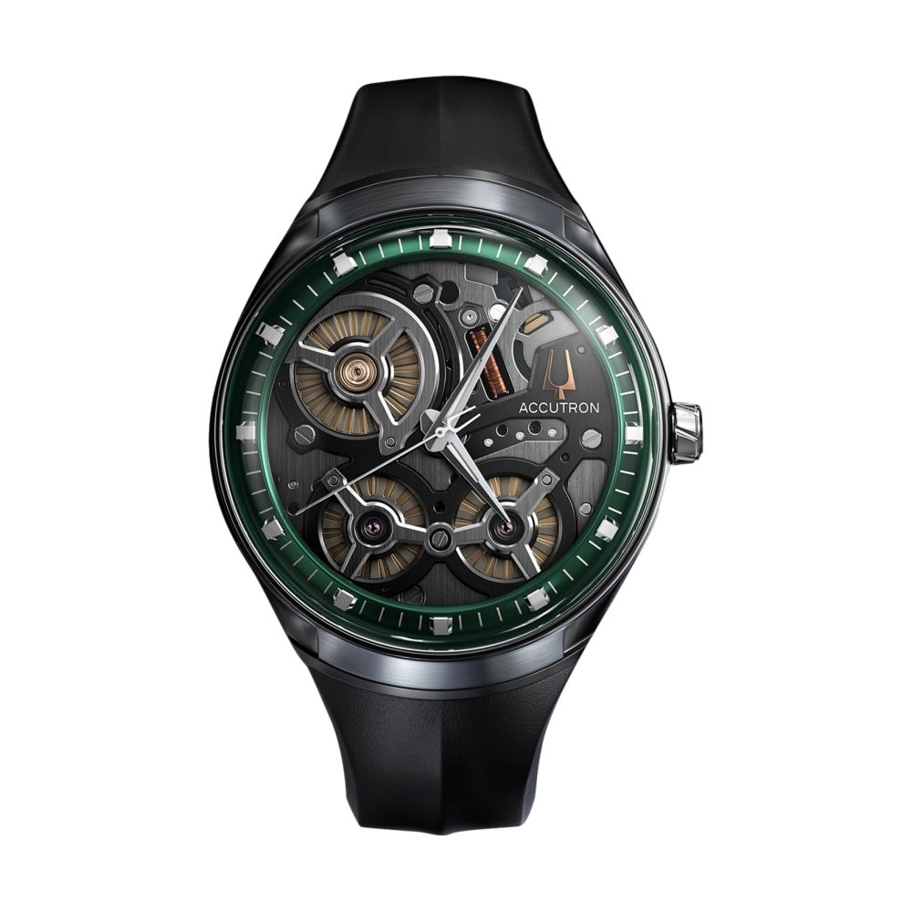 Electrostatic Spaceview DNA Green and Grey Watch - Stylish Unisex Timepiece for Men and Women - Perfect for Casual Wear, Office, and Outdoor Activities