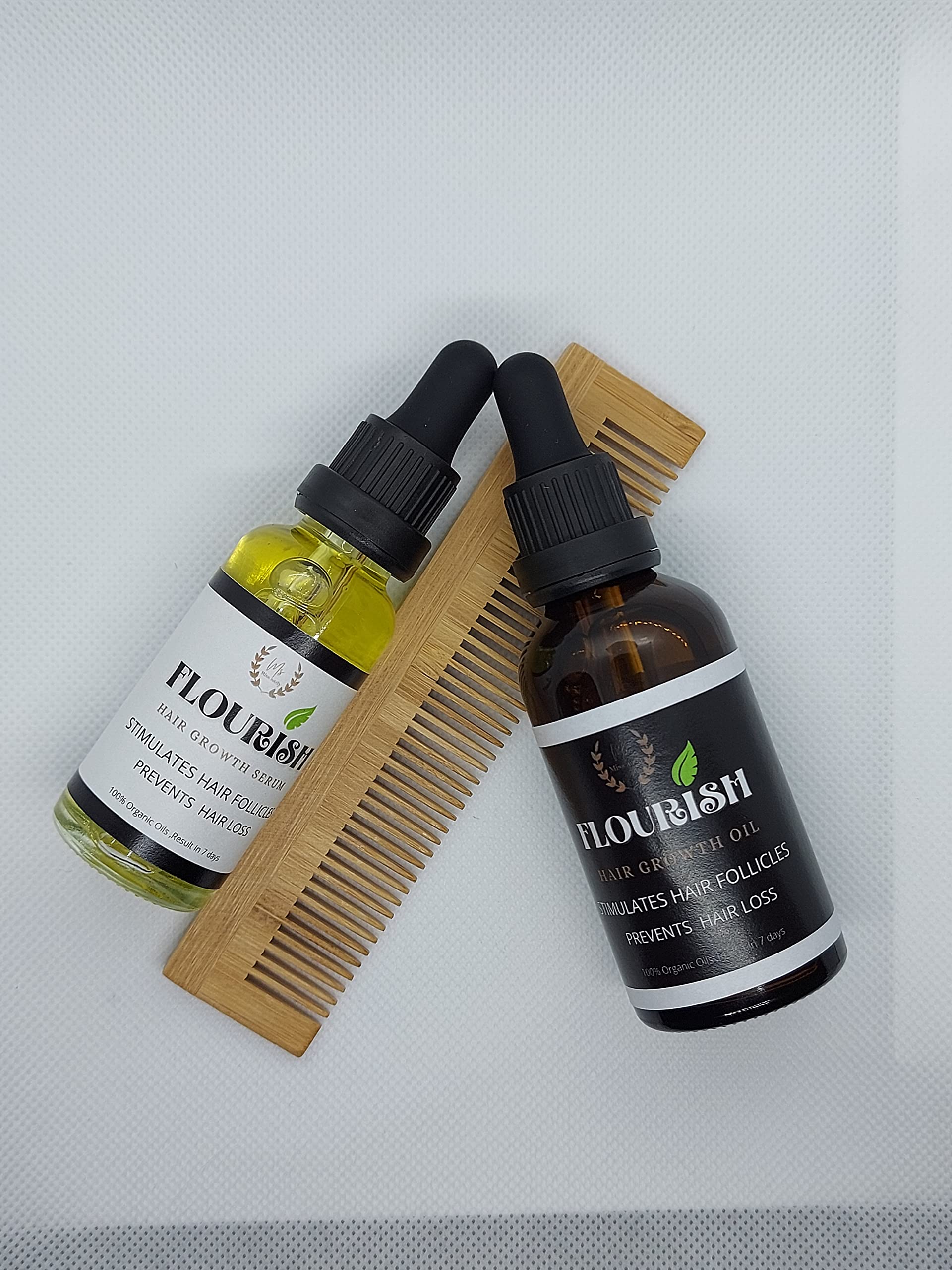 FLOURIS Hair Growth Oil - Natural Scalp Treatment for Thicker, Longer Hair | Best for Hair Loss Prevention & Healthy Hair Care