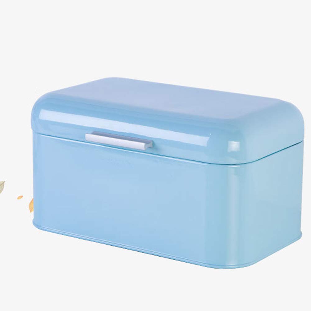Metal Storage Box for Home & Office - Large Capacity Bread-Shaped Organizer Container for Kitchen, Pantry, or Workspace - Red