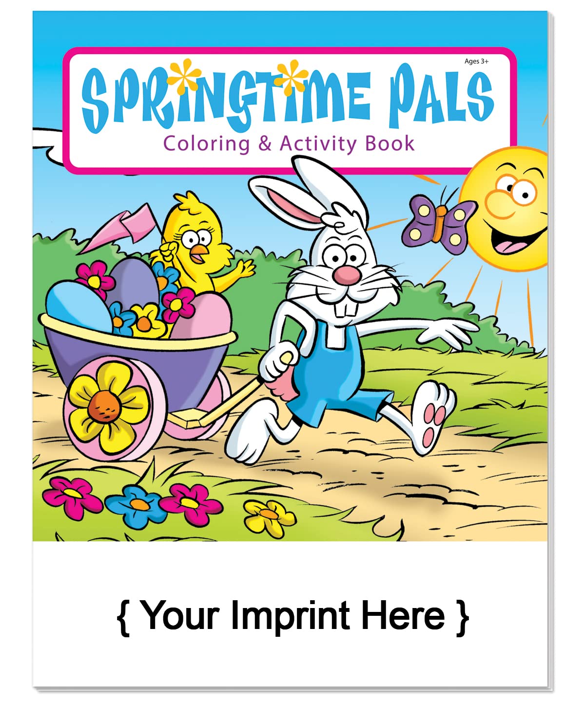 ZOCO - 250 Pack Springtime Pals Custom Coloring Books for Kids (Bulk Easter Party Favors) - Fun Games, Puzzles & Activities - Perfect for Easter Celebrations, Classroom Activities & Birthday Party Favors