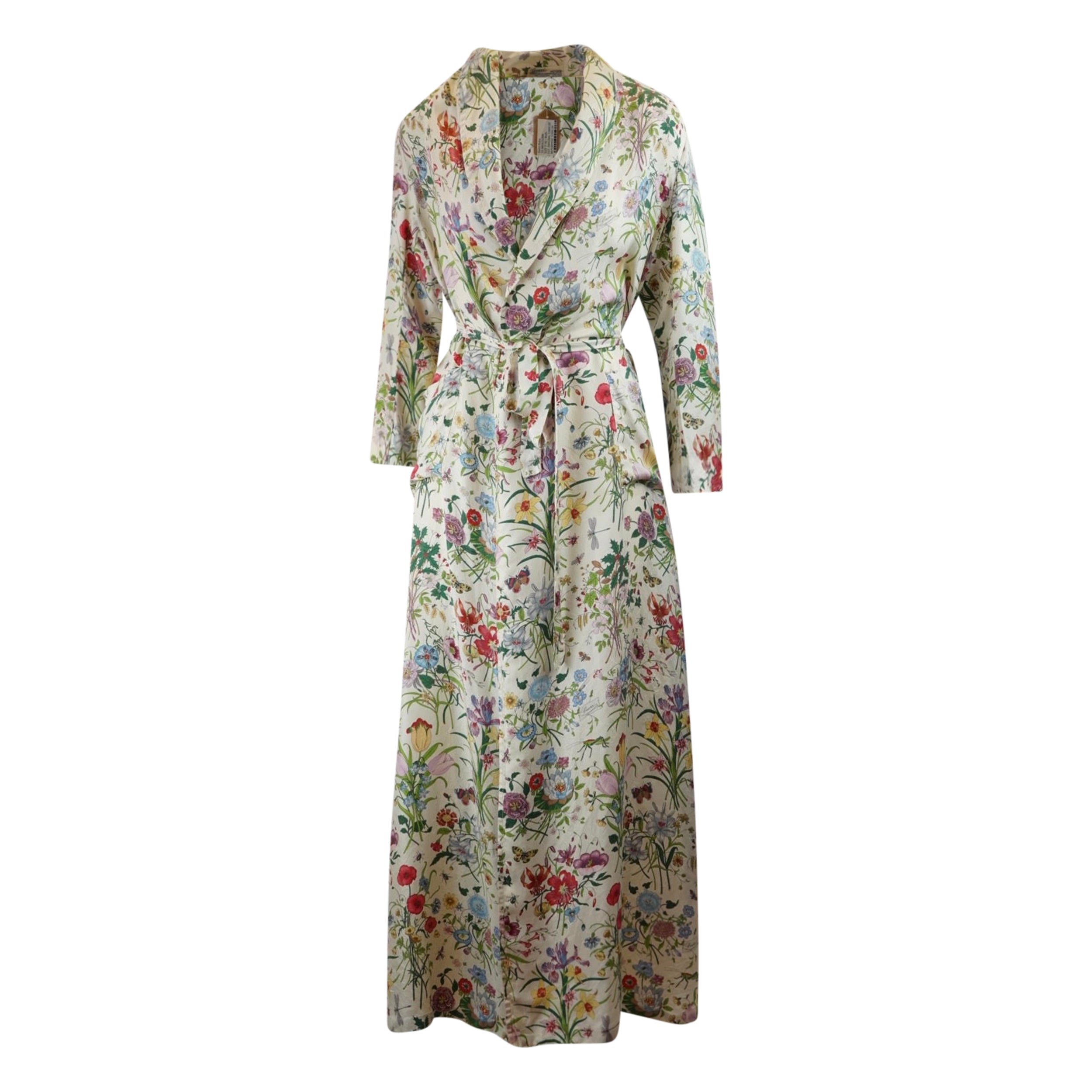 Barbara Walters' Gucci Robe - Luxury Women's Silk Robe for Home & Spa Relaxation | Perfect for Lounging, Bridal Gifts & Self-Care Moments