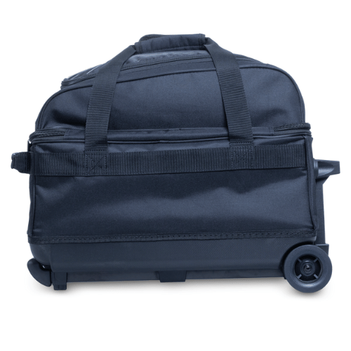 Brunswick Zone Double Roller Black Bowling Bag - Durable 2-Ball Carrier for League & Practice - Perfect for Bowling Enthusiasts & Tournament Players
