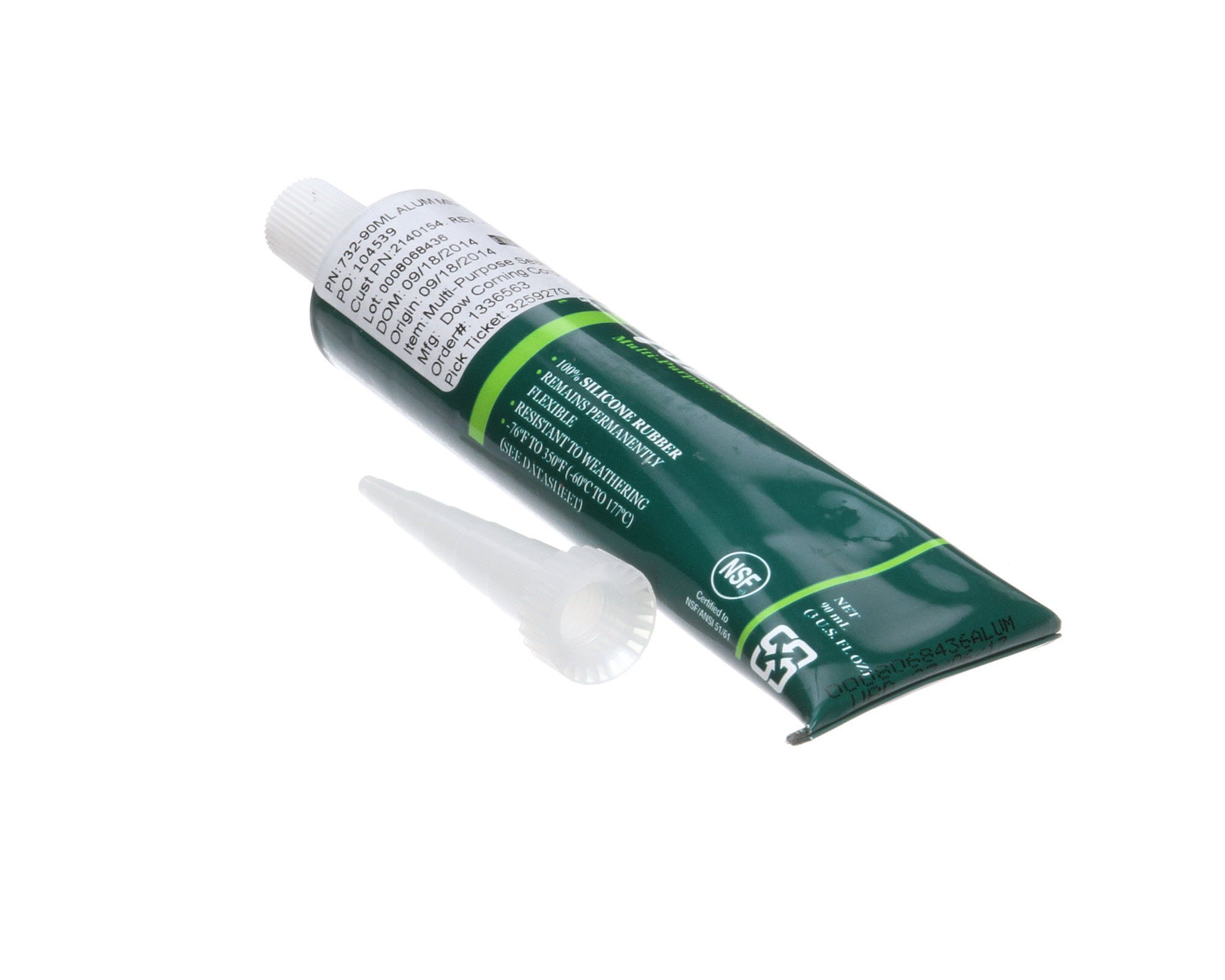 Antunes AJ - Roundup AJ - 7000355 Silicone Kit Sealer (DOWSIL™ 732 Multi-Purpose Sealant, Aluminum) for Commercial Kitchen Equipment & Food Processing Machinery