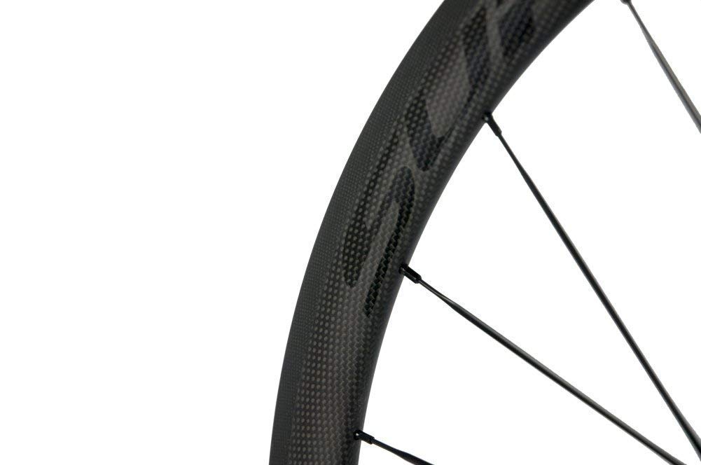 Superteam 38mm/23mm Carbon Fiber Road Bike Wheelset 700c Clincher Wheels with R13 Hub - Lightweight & Durable for Racing, Training & Road Cycling