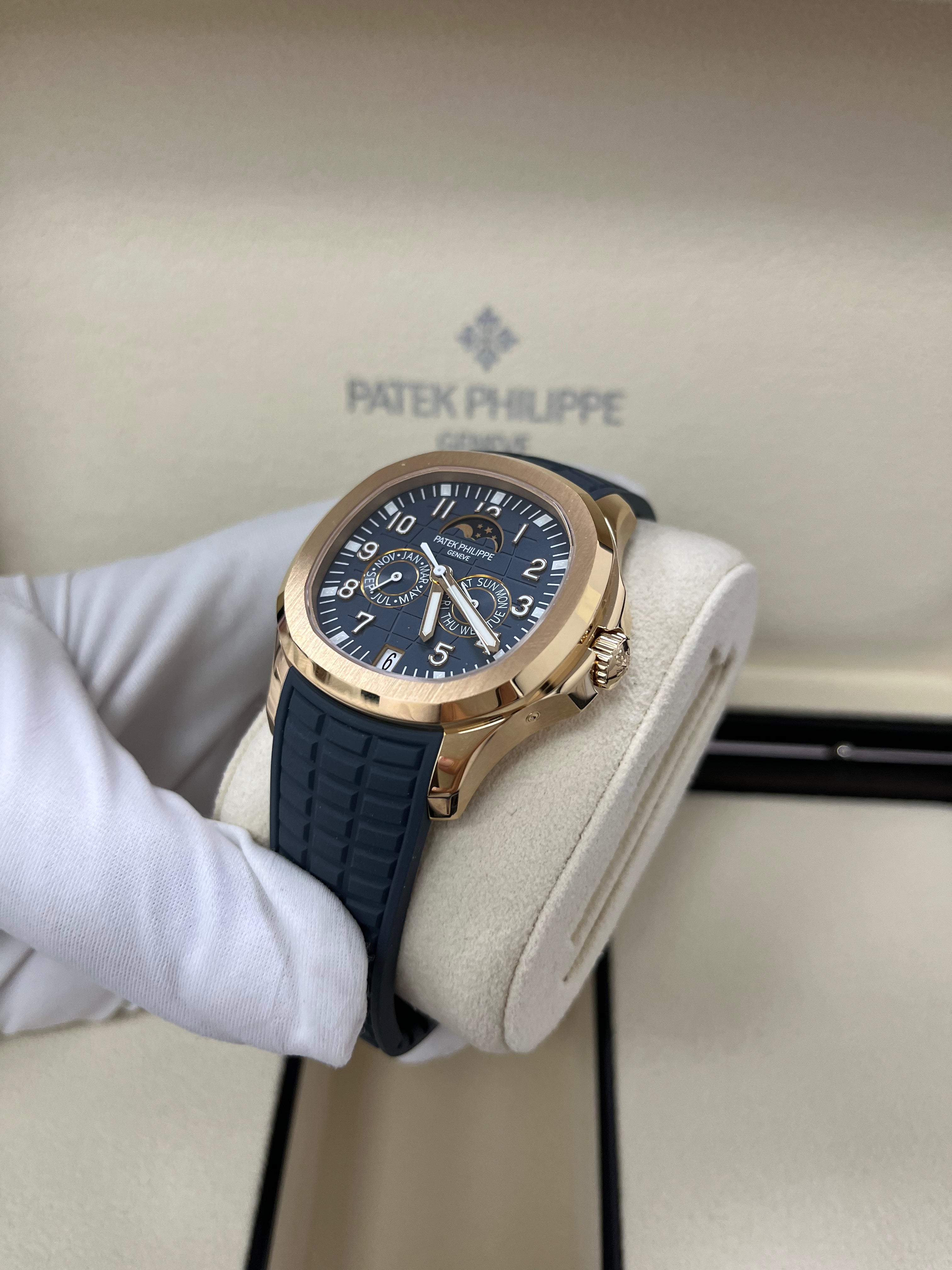Patek Philippe Aquanaut Luce Annual Calendar Rose Gold Watch - Ref. 5261R-001 | Luxury Swiss Timepiece for Men & Women | Perfect for Gala Events, Business Meetings & Collectors