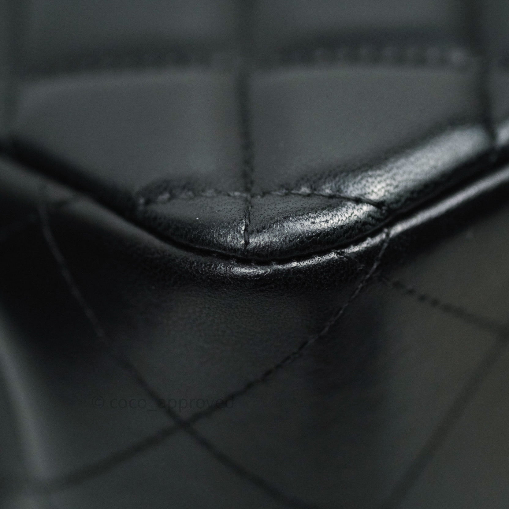 Chanel Classic Jumbo Double Flap Bag Black Lambskin Leather with Silver Hardware - Luxury Designer Handbag for Women, Perfect for Evening Events & Special Occasions