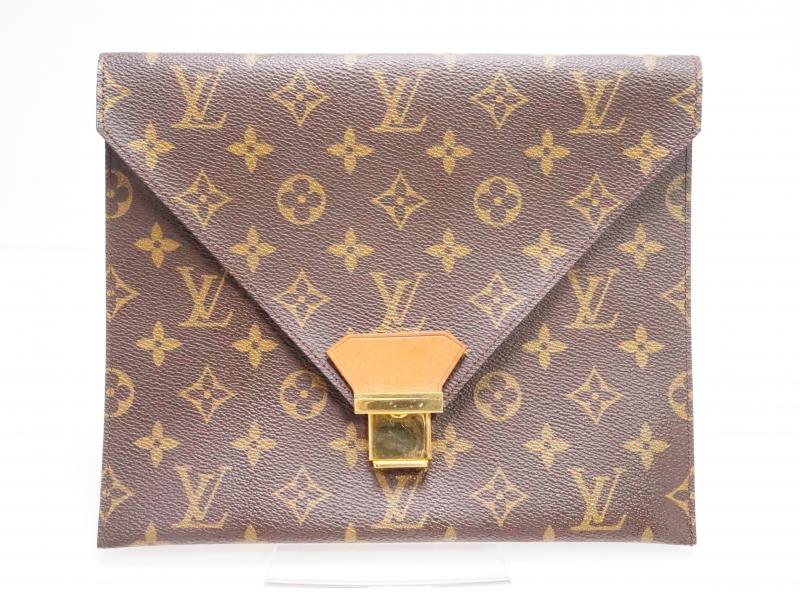 Authentic Pre-Owned Louis Vuitton Vintage Monogram Pochette Plate 24 Document Case No.49 220100 - Luxury Vintage LV Organizer for Documents, Passports & Business Essentials