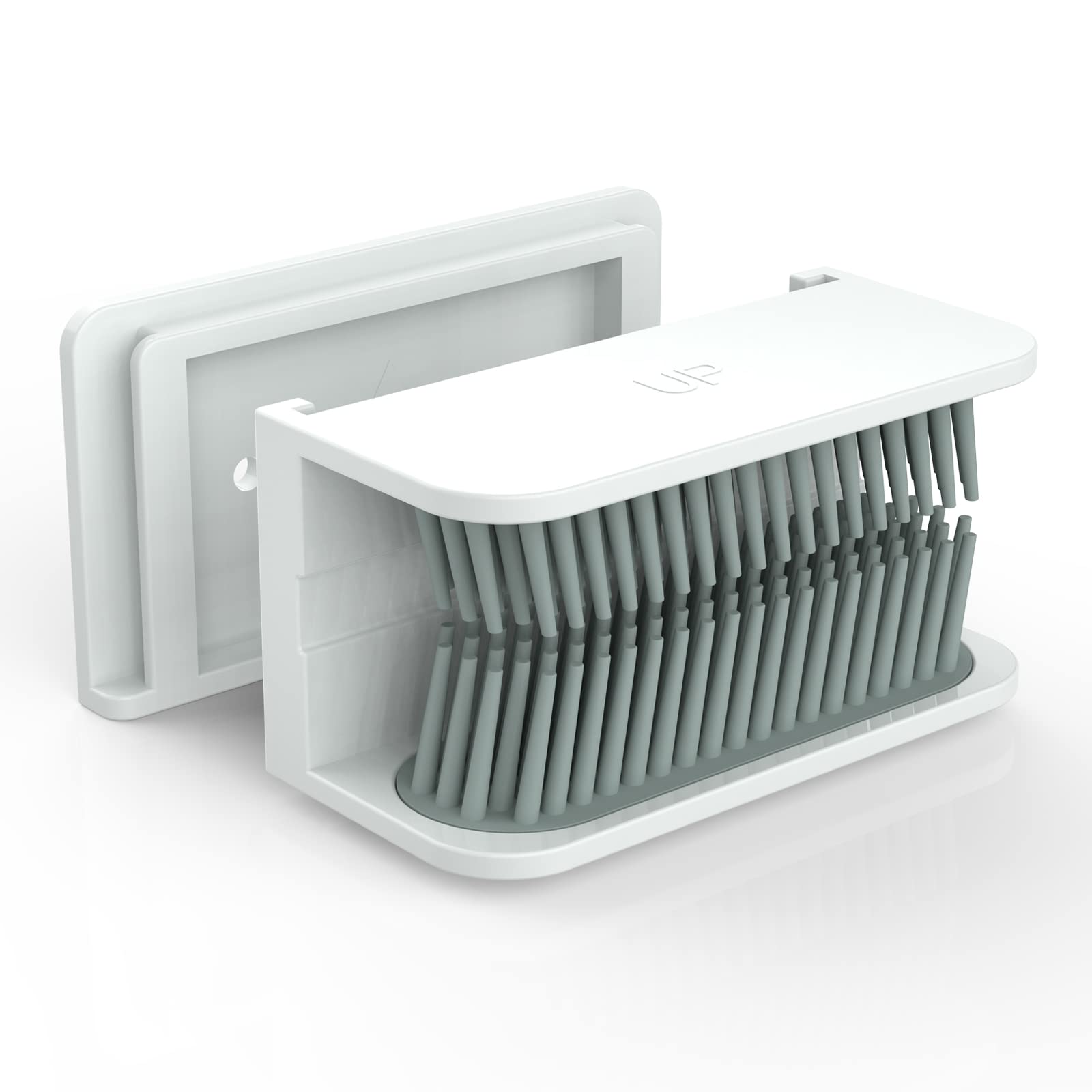 **Reusable Silicone Hair Catcher for Shower Drain - Bathroom & Bathtub Drain Protector, Hair Trap & Snare - Perfect for Long Hair, Pet Hair & Clog Prevention (White)**    *(Ideal for Showers, Baths, Sinks & Preventing Drain Clogs - Easy to Clean & Durable Design)*