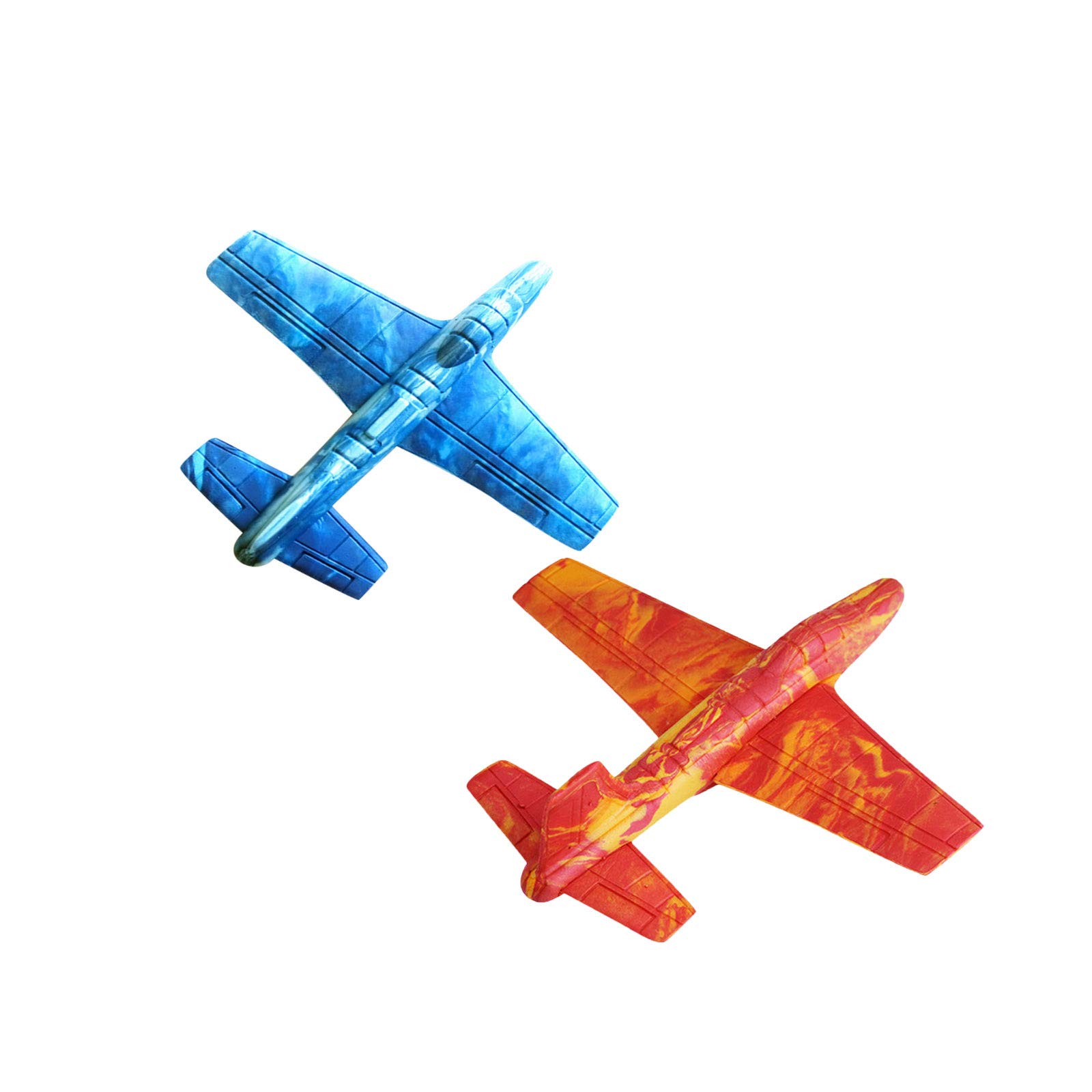 55 65 75 85 cm Foam Glider Airplane - Outdoor Flying Toy for Kids & Adults - Parent-Child Activity - Safe Foam Throwing Plane for Backyard, Park & Beach Fun - 2 Commander RD 6 Blaster Set - Great for Birthday Gifts & Outdoor Play