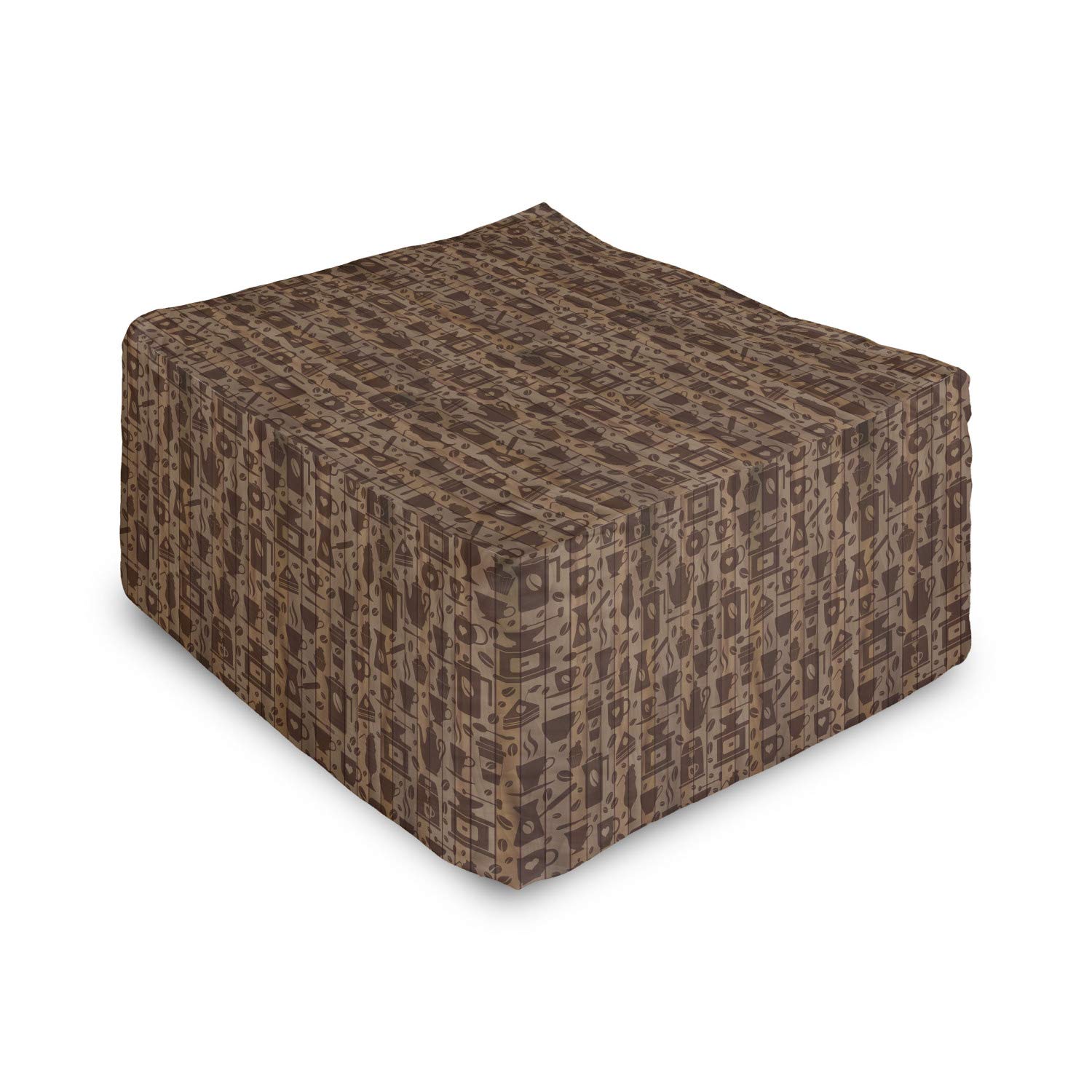 Ambesonne Modern Rectangle Pouf Ottoman - 25