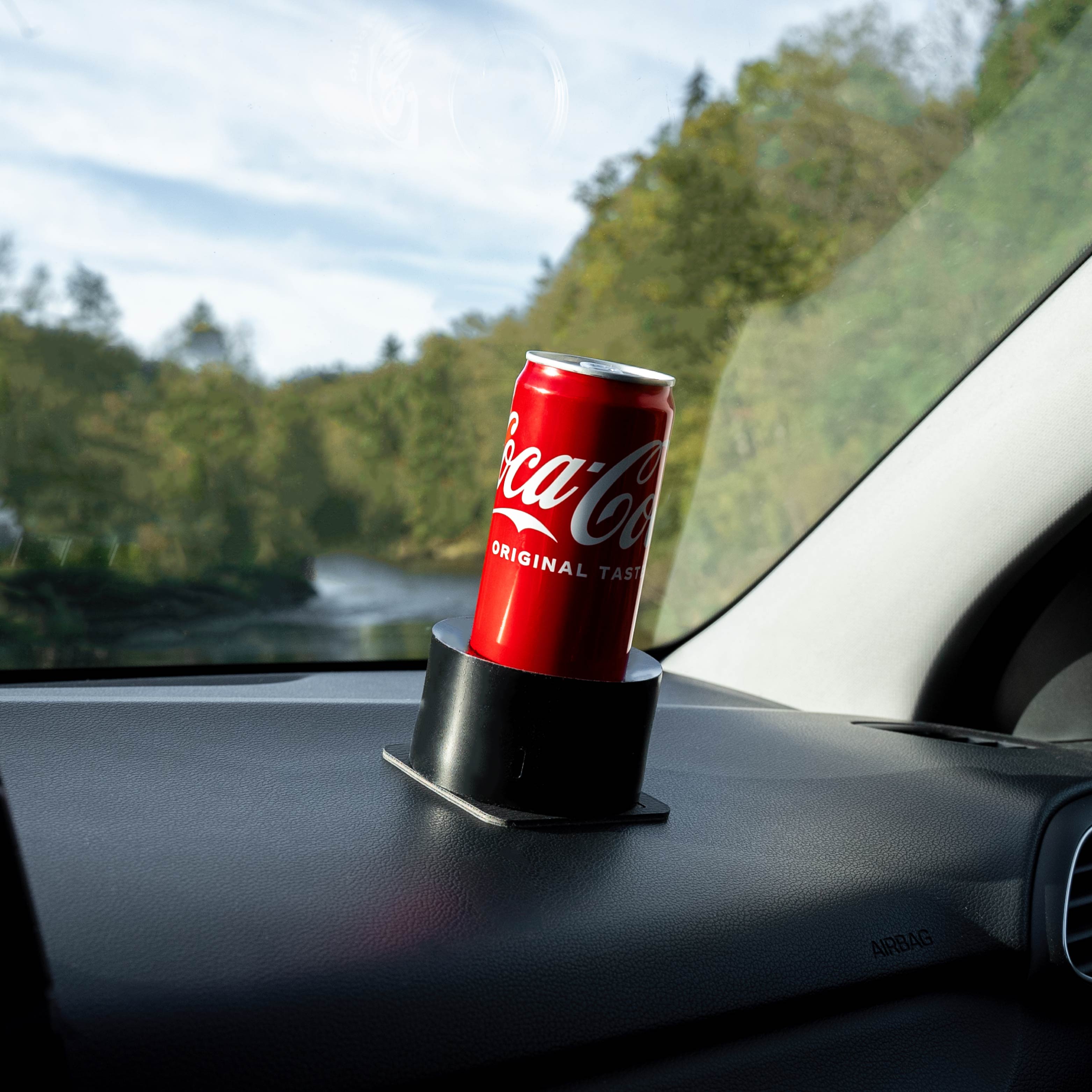 Universal Magnetic Bottle and Can Holder with Pad - Perfect for Kitchen, Fridge, Garage, and Outdoor Use