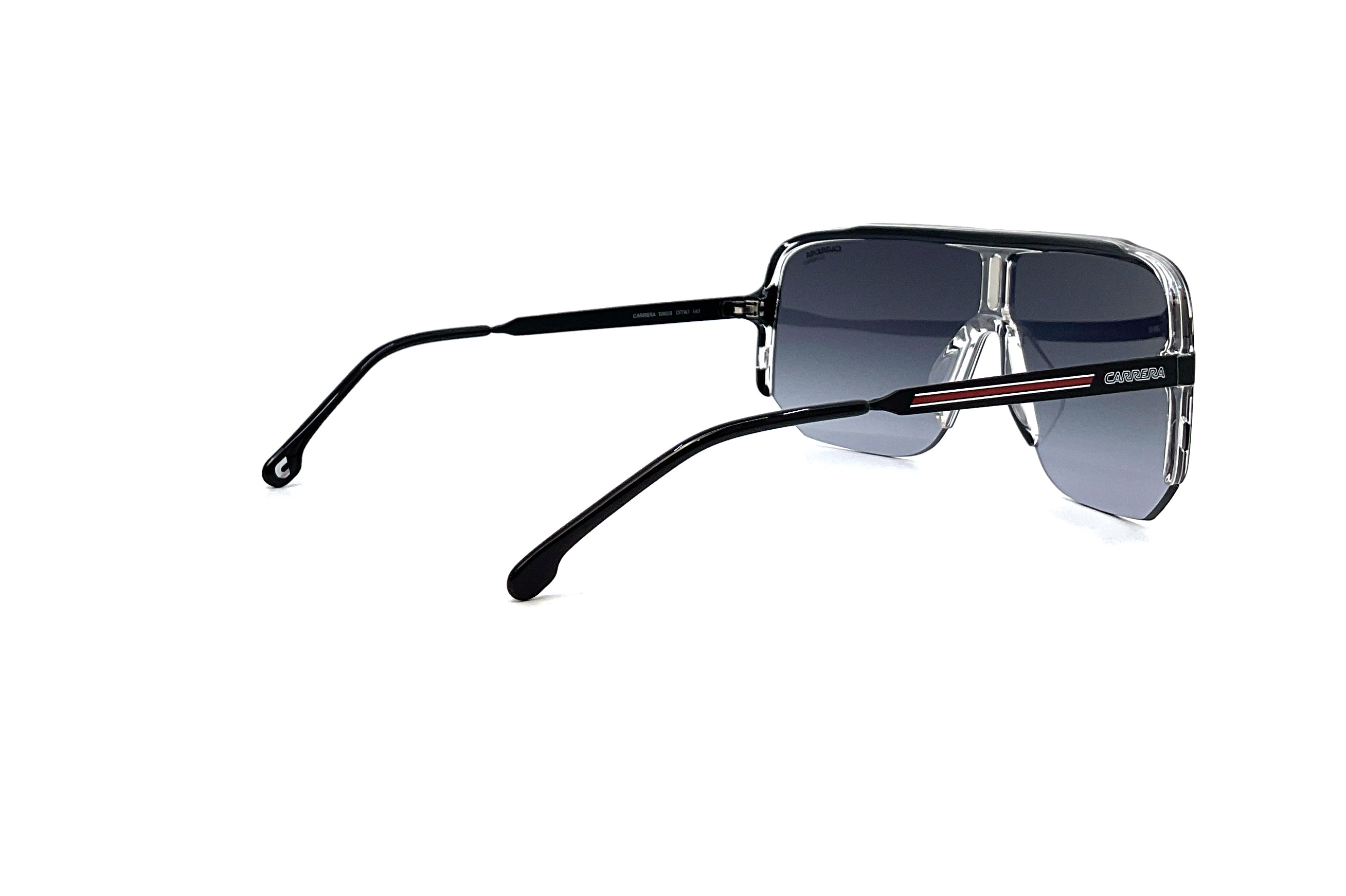 Carrera 1060/S Black Red Sunglasses - Polarized UV Protection for Men & Women - Perfect for Driving, Running, and Outdoor Sports
