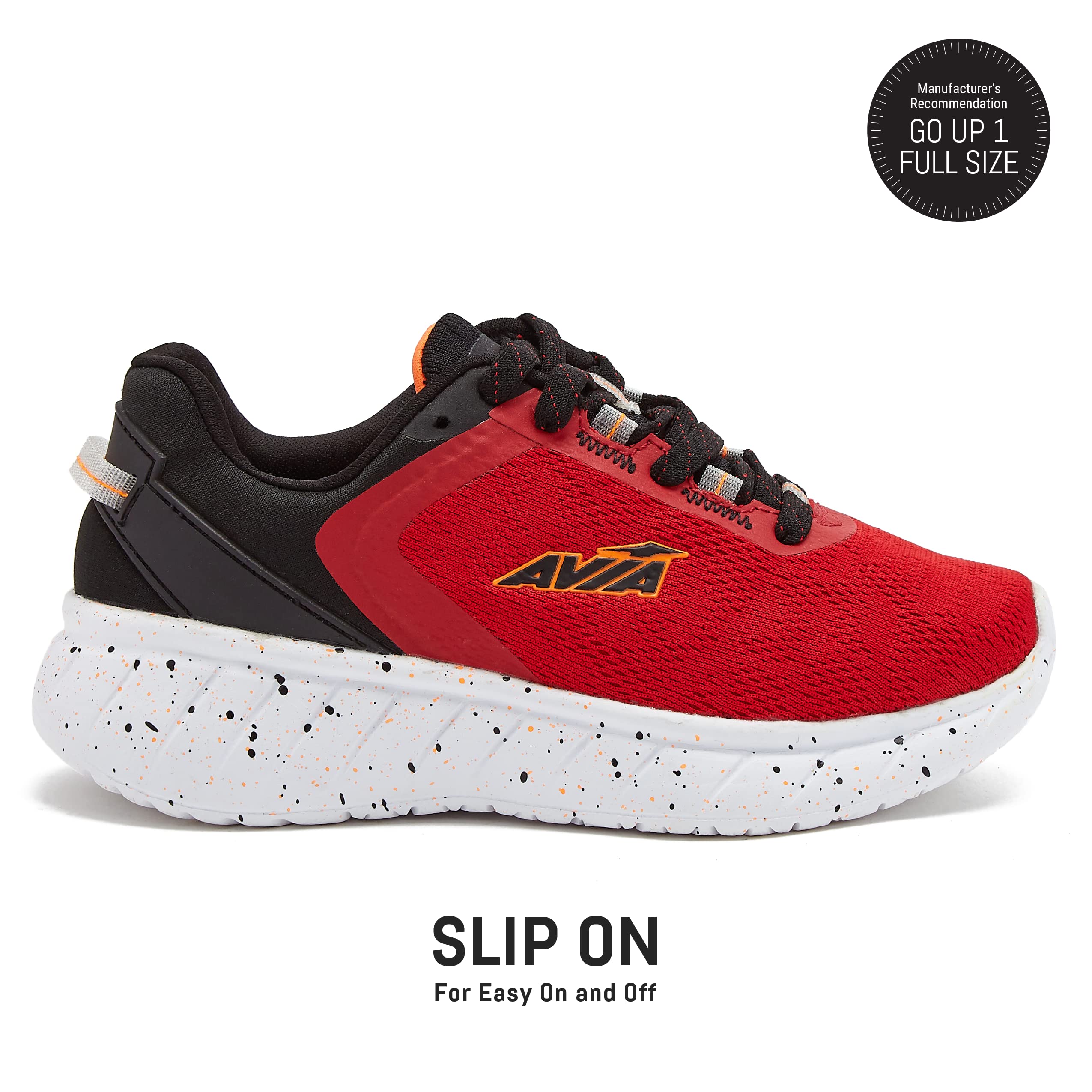 **Avia Avi-Monsoon Slip-On Boys Sneakers - Lightweight Athletic Running Shoes for Toddler, Little & Big Kids (Sizes 11-6) - Perfect for School, Play & Everyday Comfort**