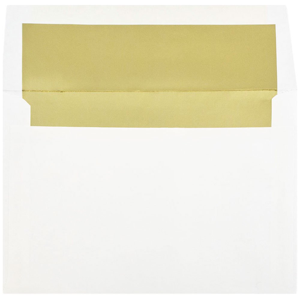 Gold Foil Lined A8 Invitation Envelopes - 5.5x8.1