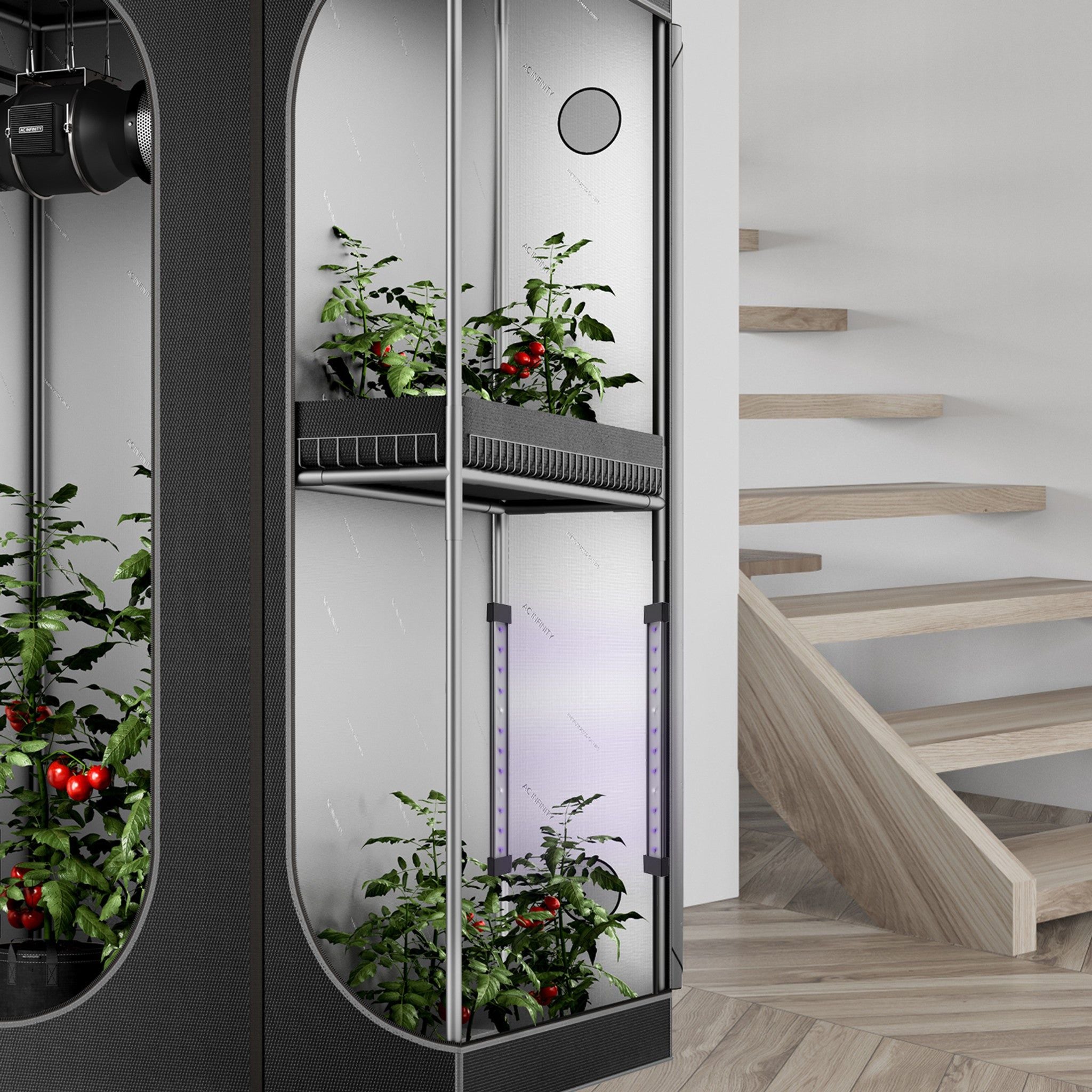AC Infinity Ionbeam U2 24W Full Spectrum UV LED Grow Light for Indoor Plants - Hydroponics, Greenhouse & Home Gardening