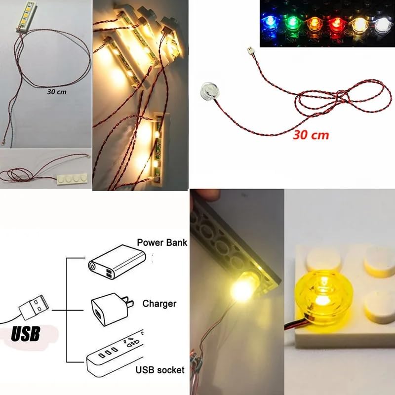 USB Light Kit for LEGO Star Wars AT-AT Walker 75313 - DIY Lighting Set for LEGO Models (Not Included) - Perfect for Night Display & Star Wars Collection Enhancement