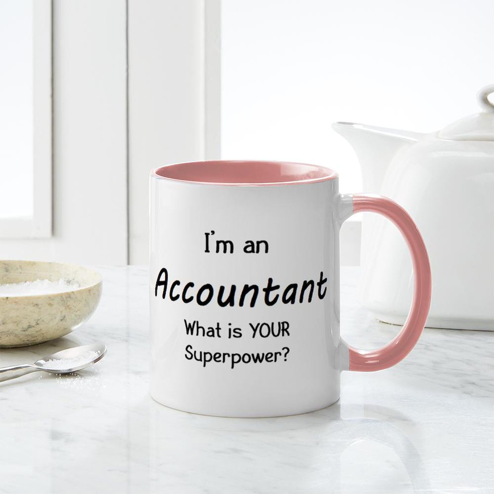 Accountant Coffee Mug 11 oz (325 ml) - Ceramic Coffee Cup with Handle - Perfect for Office, Gifts & Daily Use