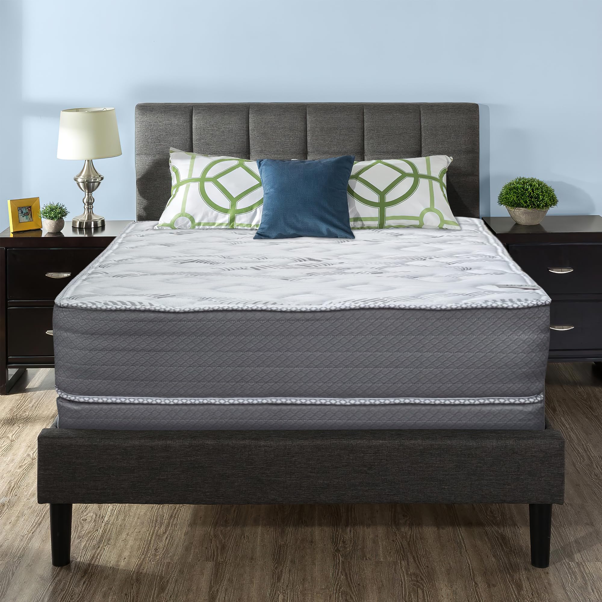 Treaton 14-Inch Firm Double Sided Tight Top Innerspring Mattress with 8